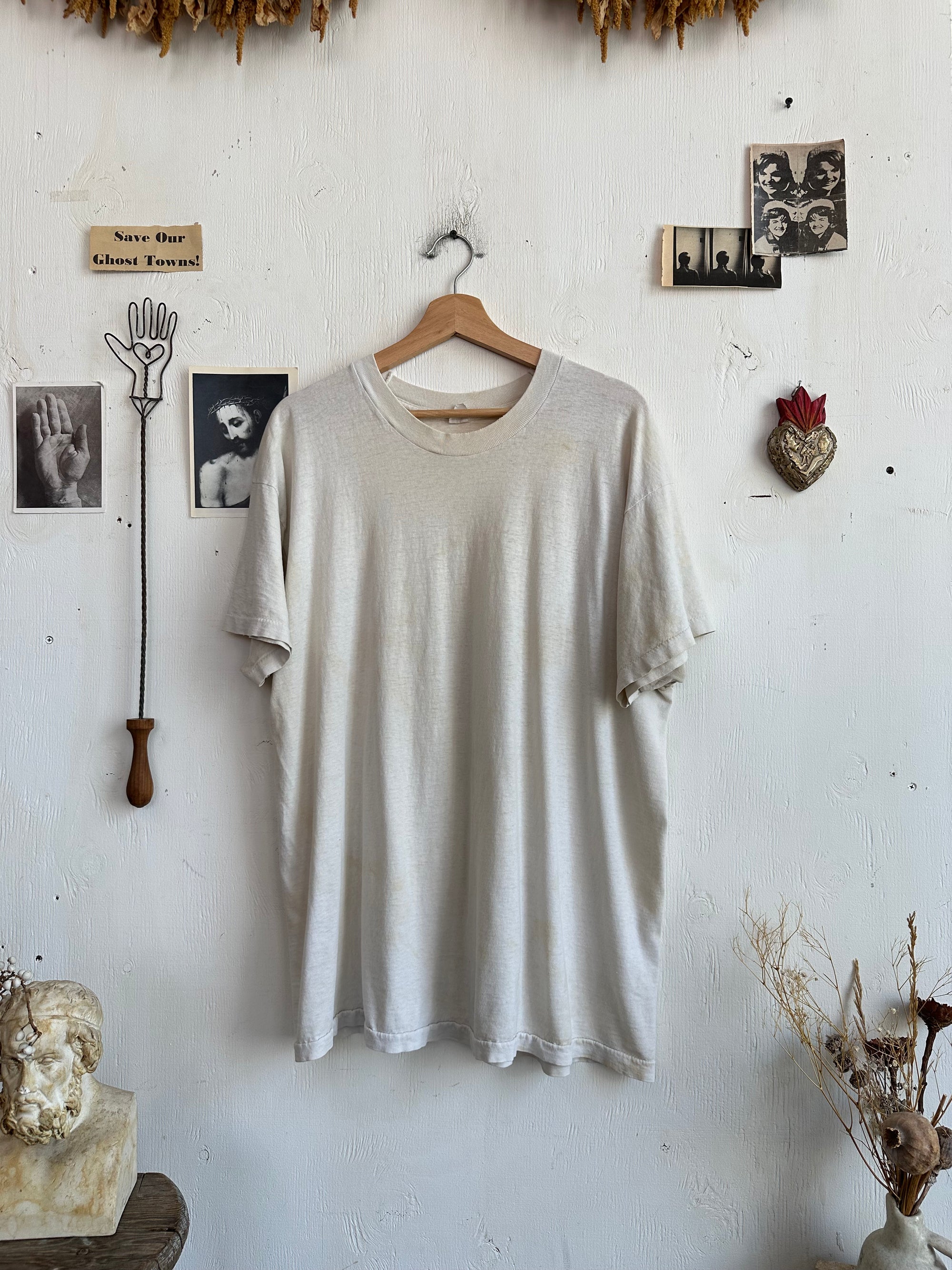 1980s Fruit of the Loom White Blank