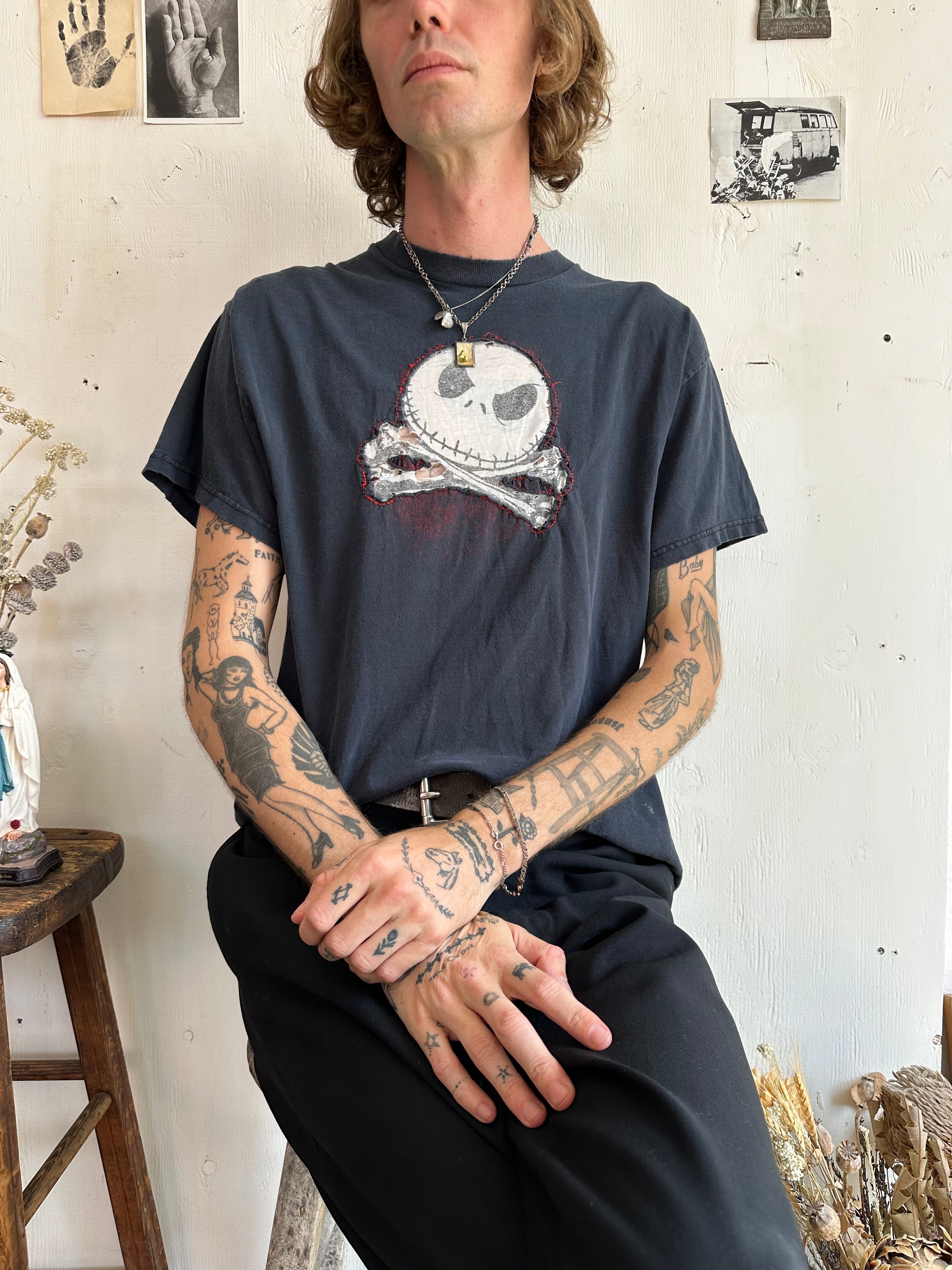 2000s Thrashed Nightmare Before Christmas Tee (Boxy M)