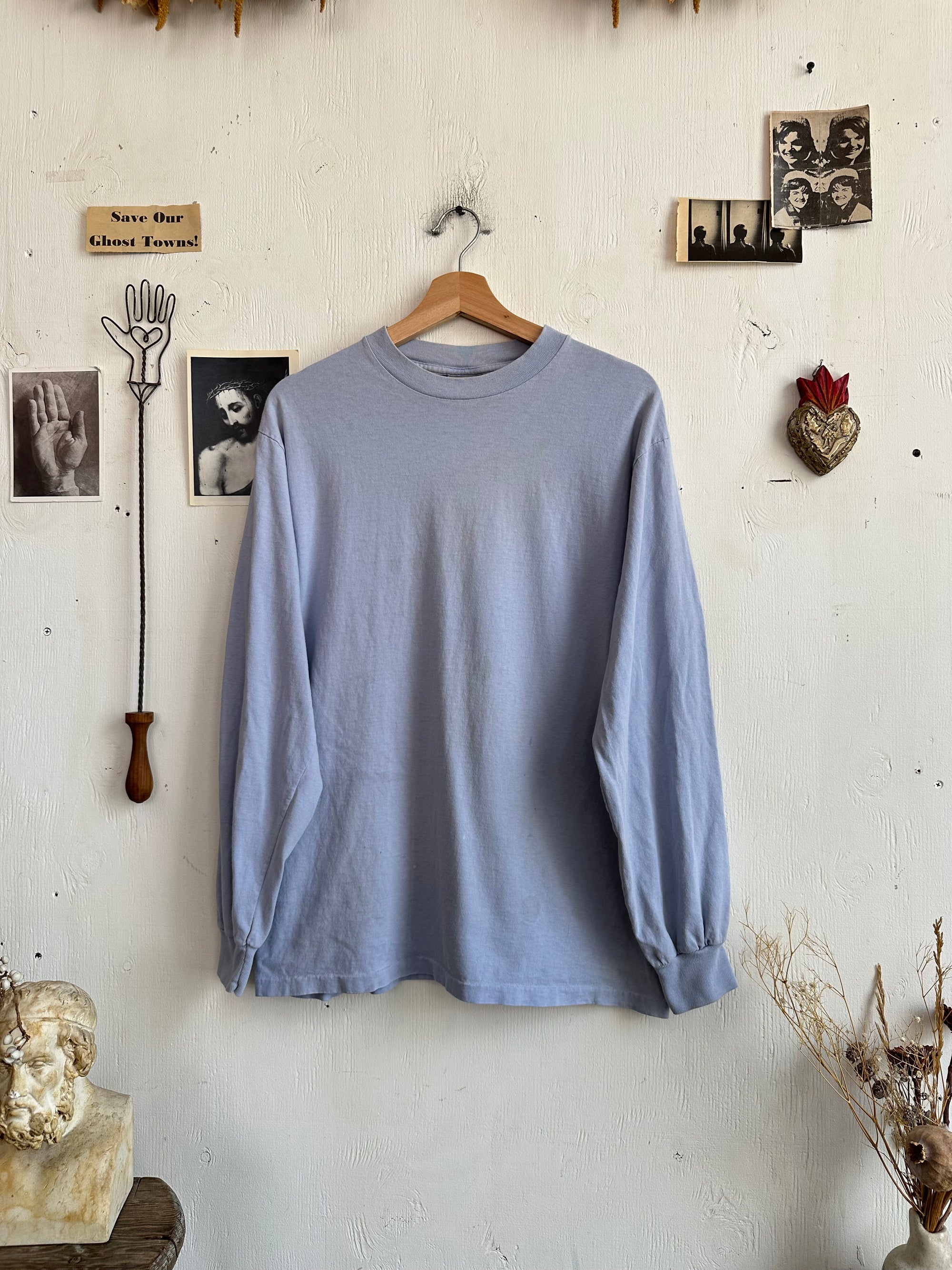 1990s Light Blue Long Sleeve