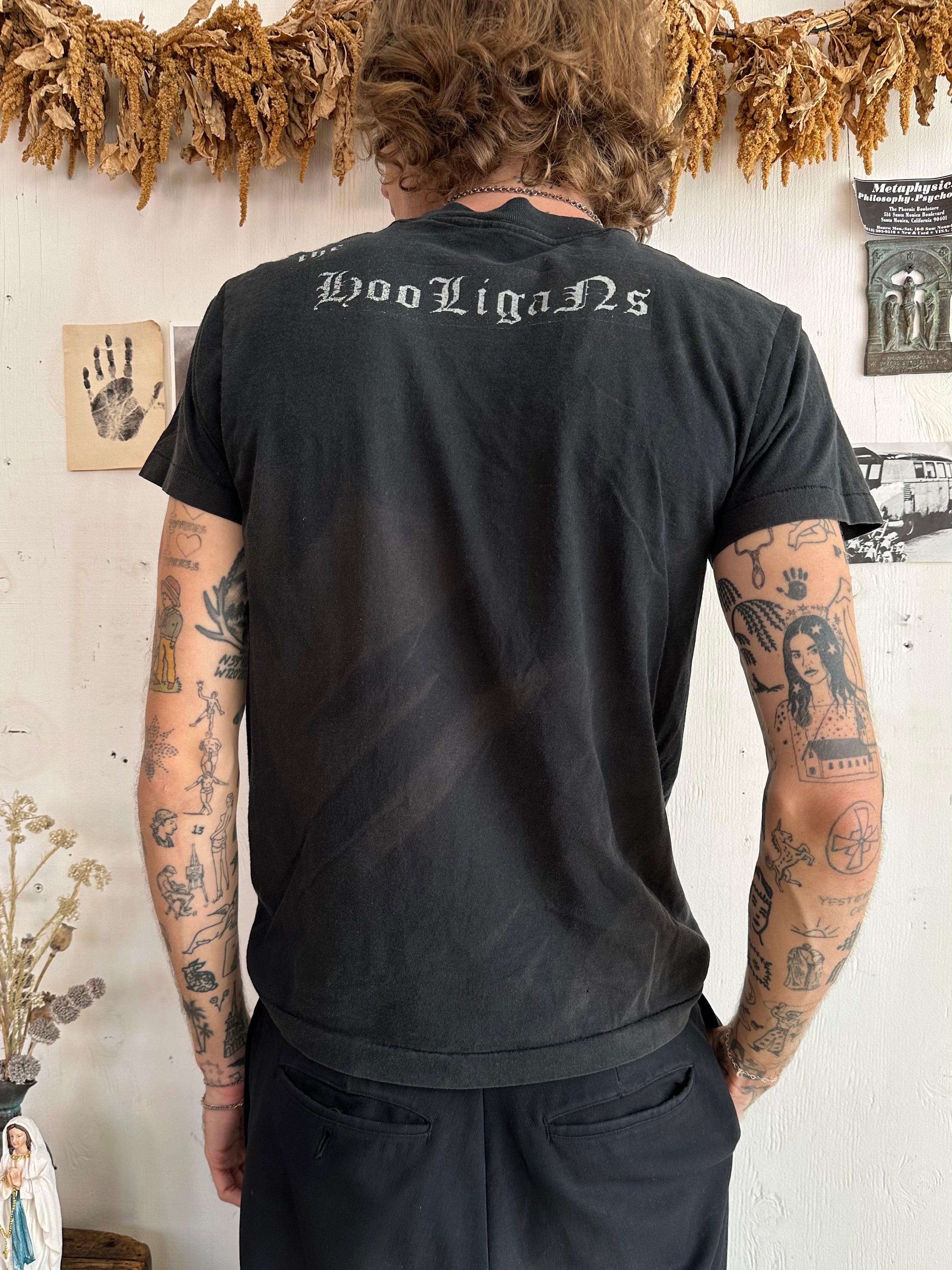 1980s Hooligans Punk Band Pocket Tee (M)