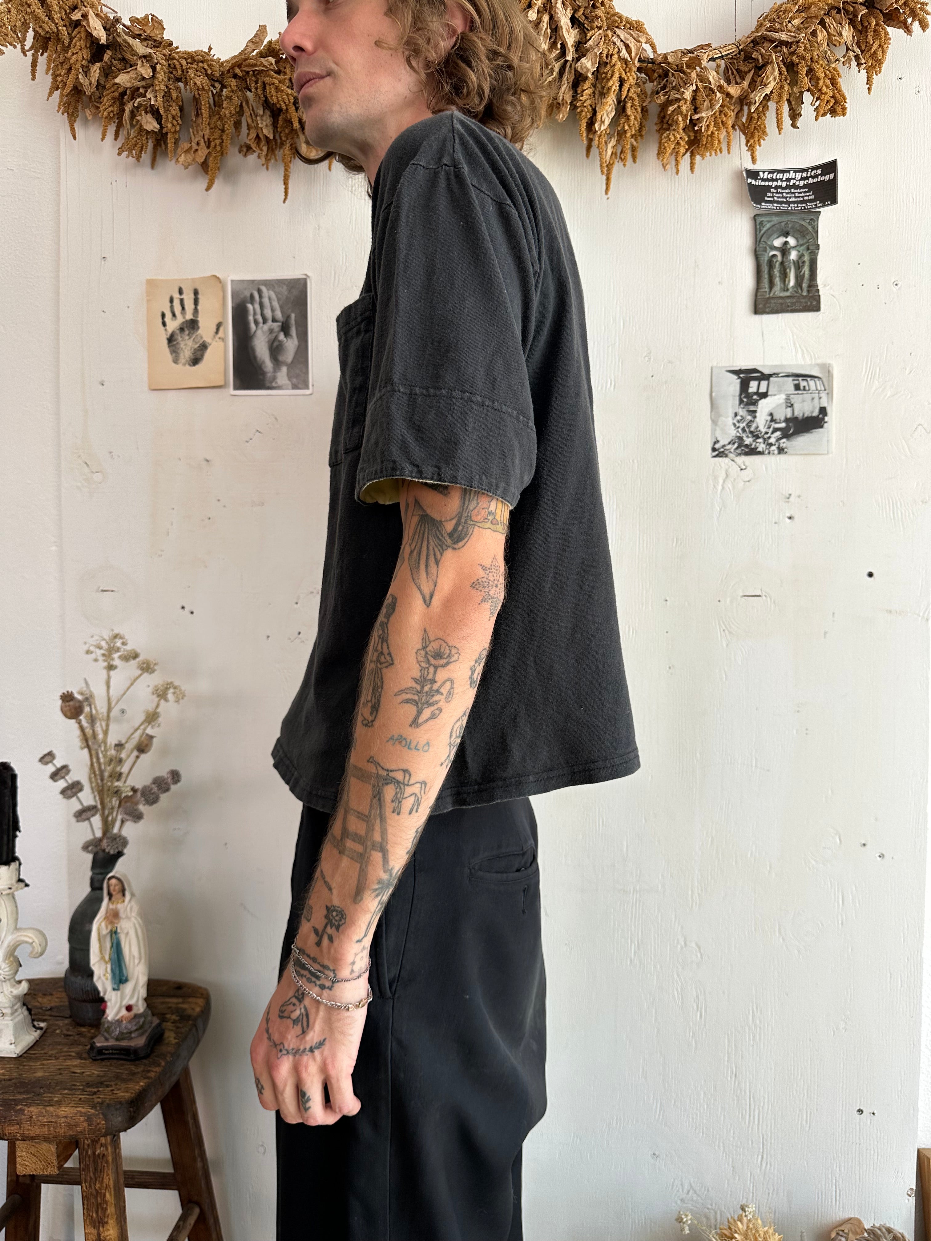 1990s Two Tone Pocket Tee (Boxy S/M)