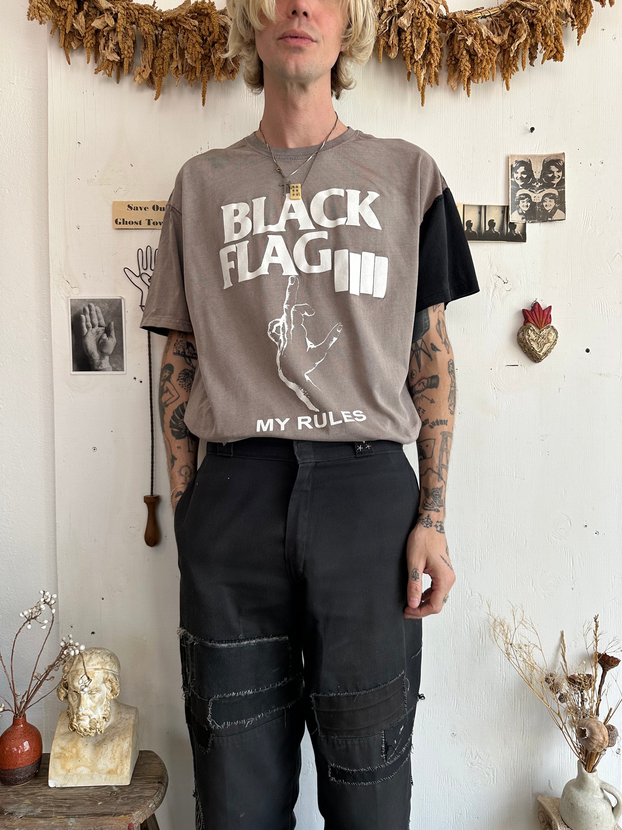 2000s Black Flag Tee W/ Swapped Sleeve