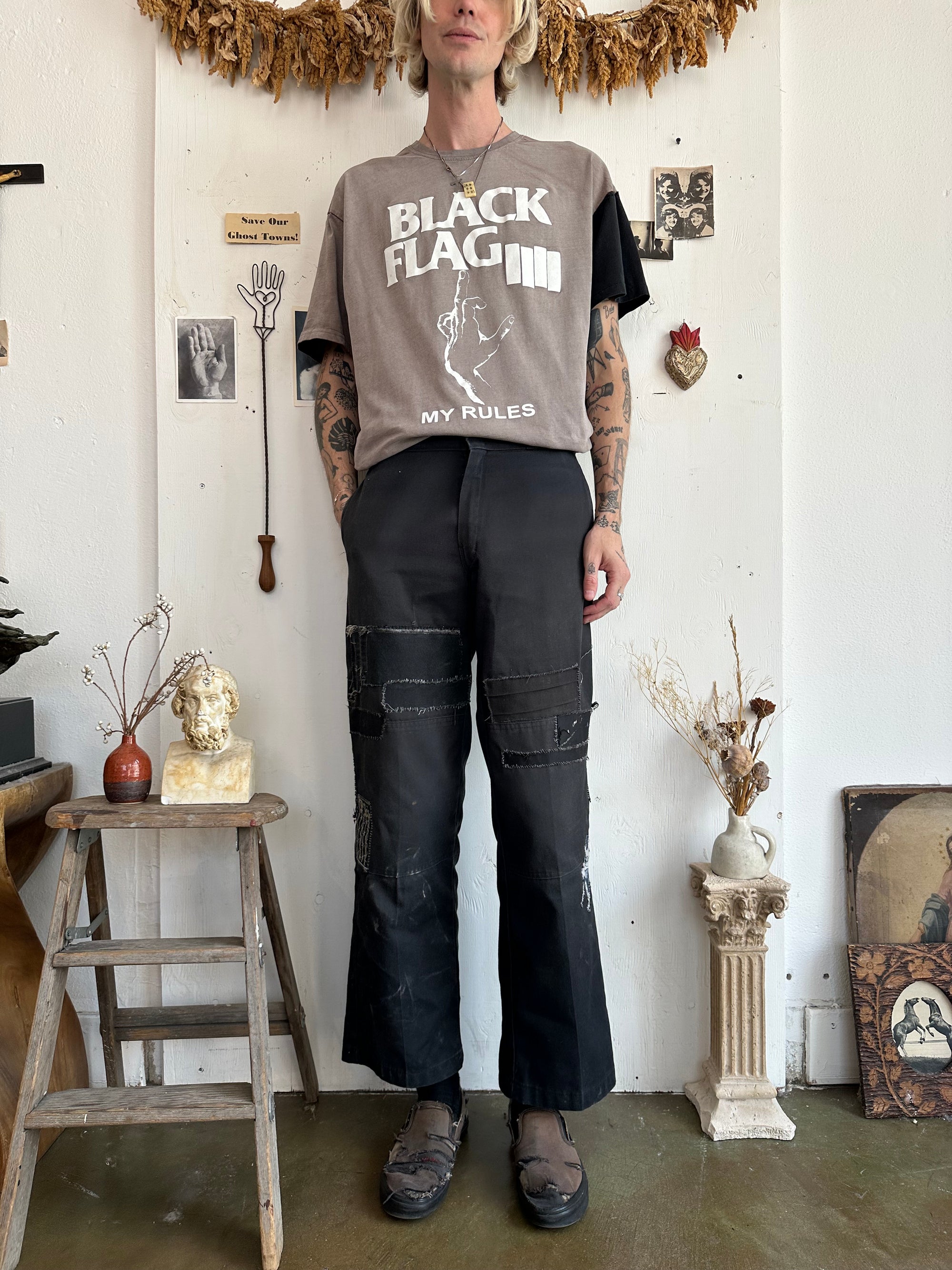 2000s Black Flag Tee W/ Swapped Sleeve