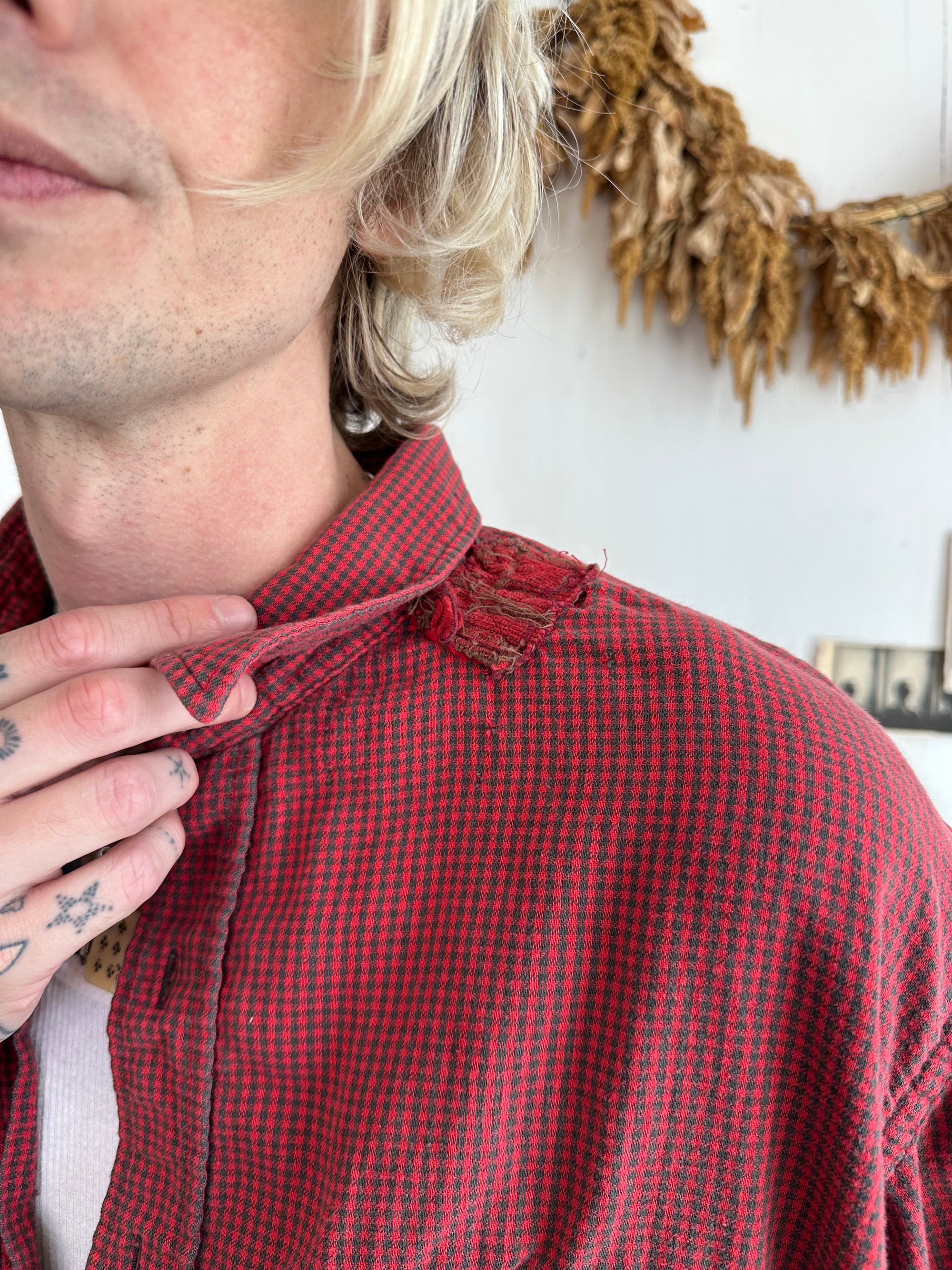 1990s L.L. Bean Repaired Cotton Flannel