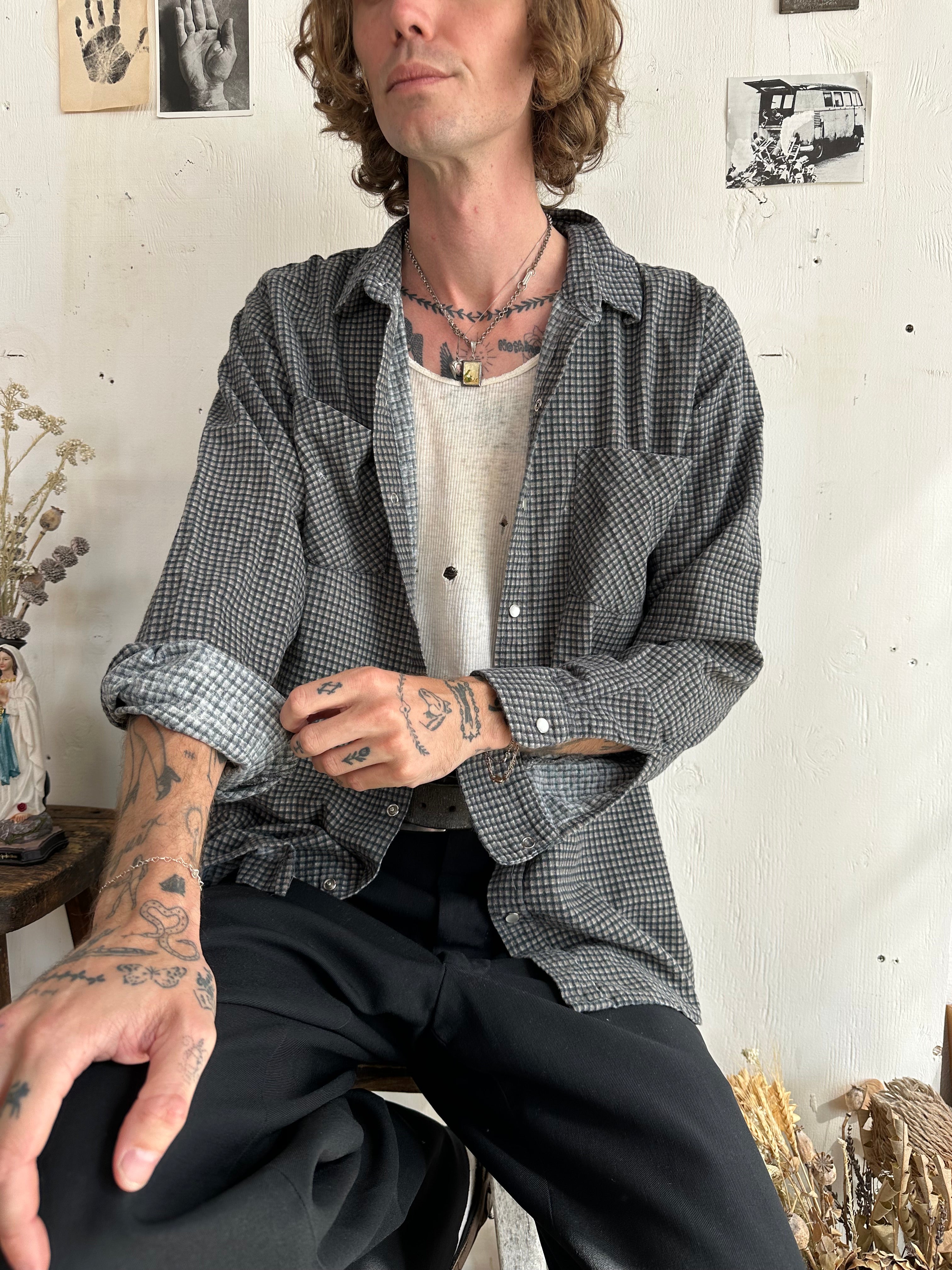 1980s Snap Button Plaid (XL)