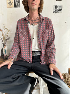 1990s Red and Grey Plaid (L/XL)