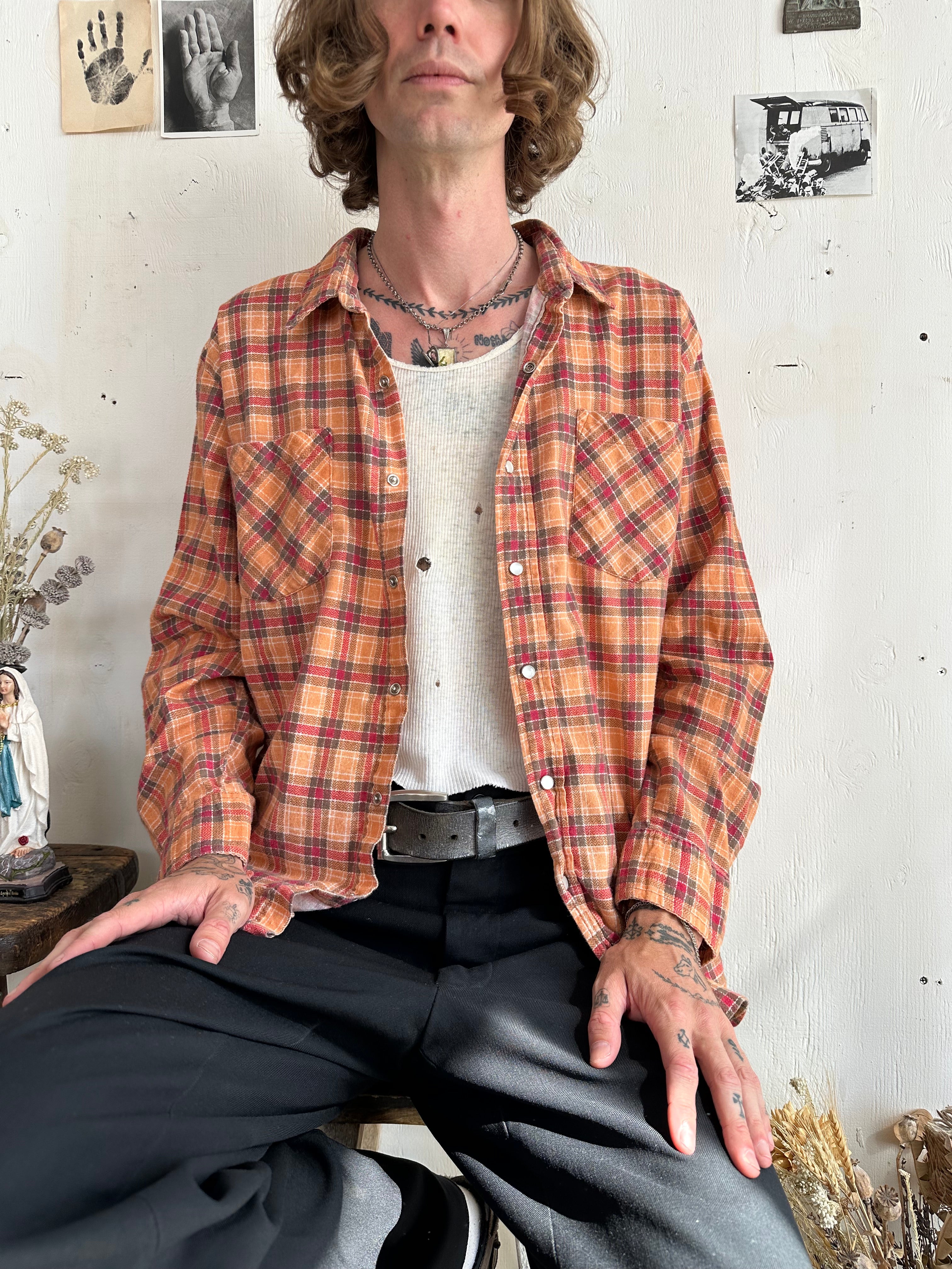1980s Snap Button Plaid (XL)
