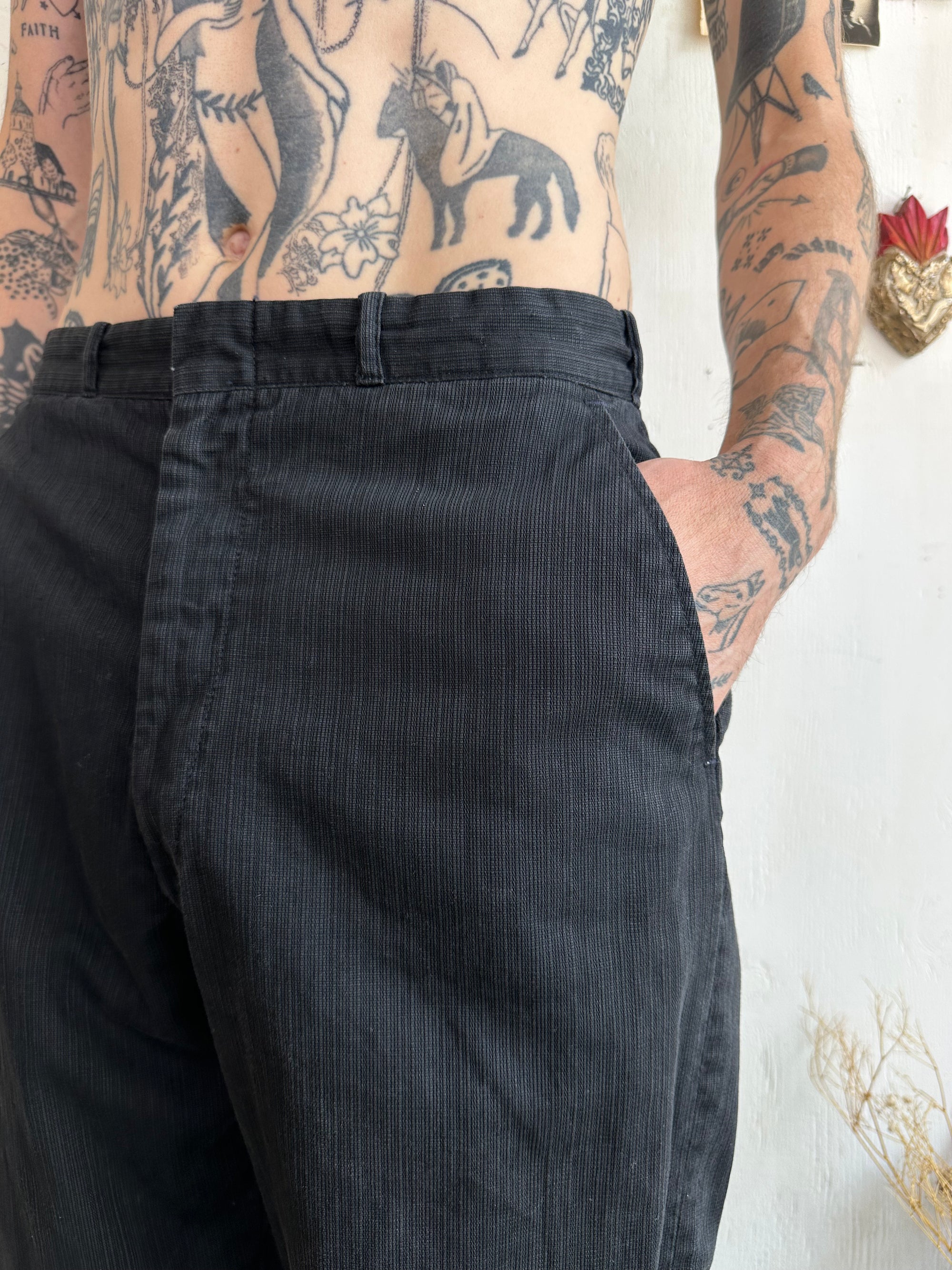 1950s 100% Cotton Early Corduroy Trousers