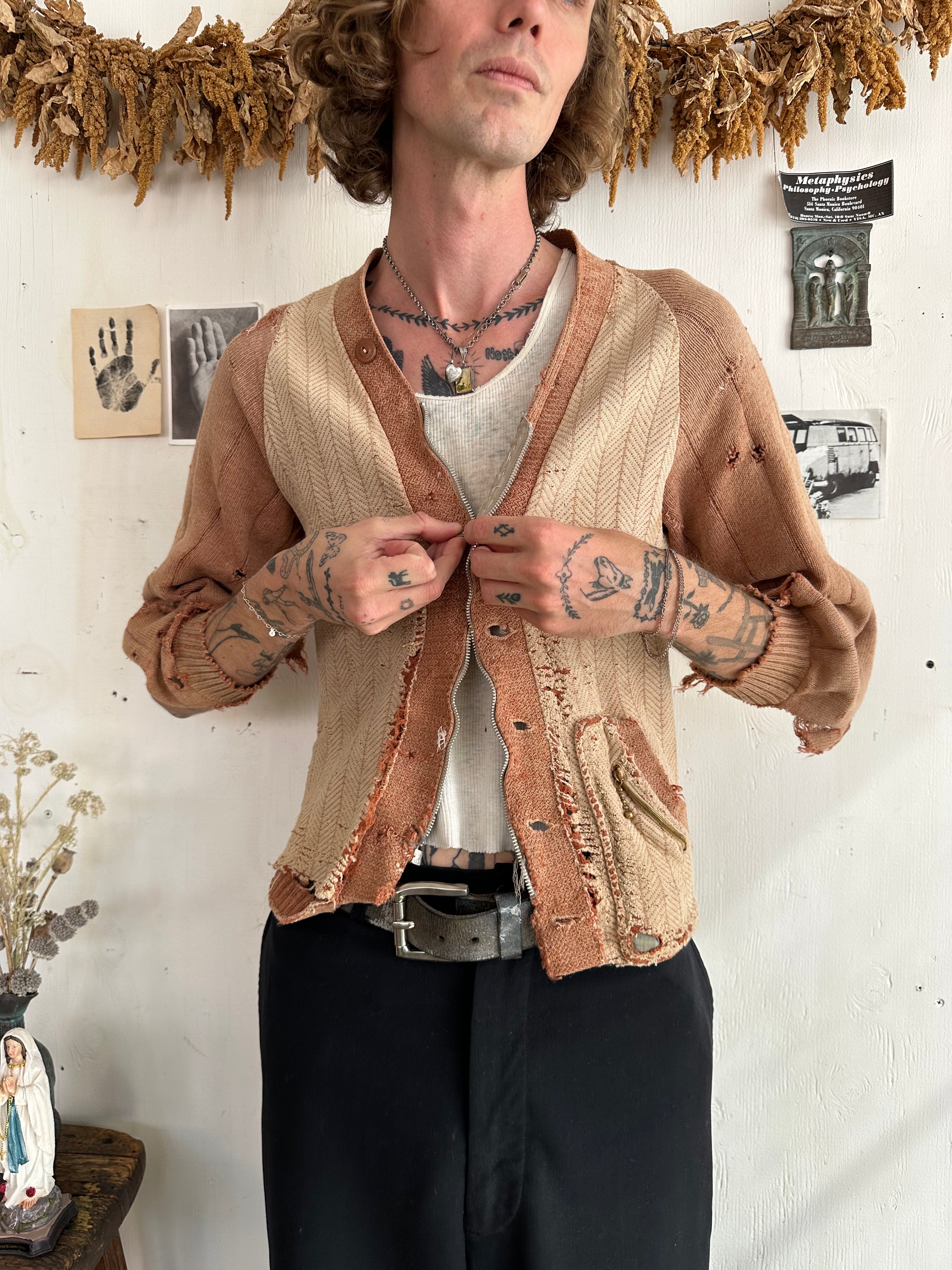1930s Shredded Cardigan (S/M)