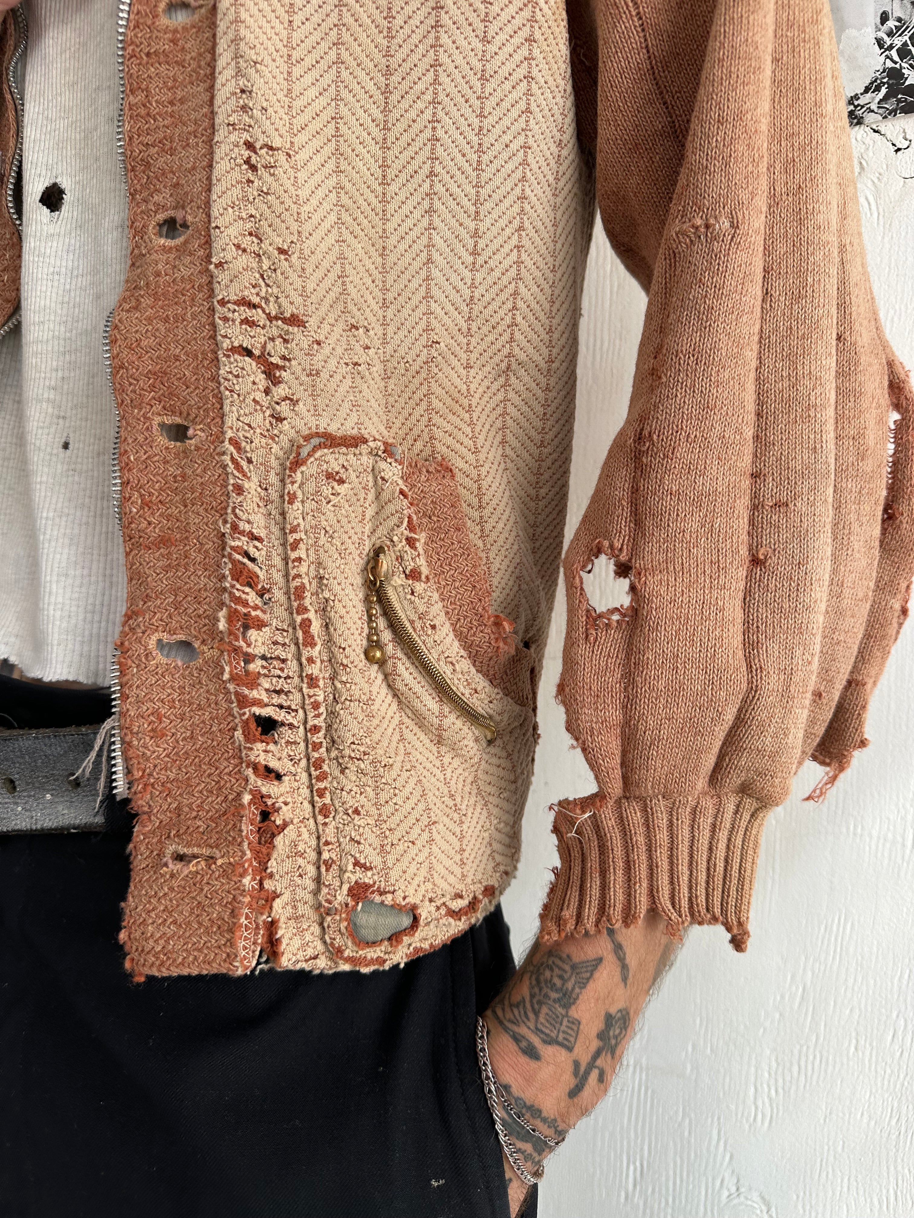 1930s Shredded Cardigan (S/M)