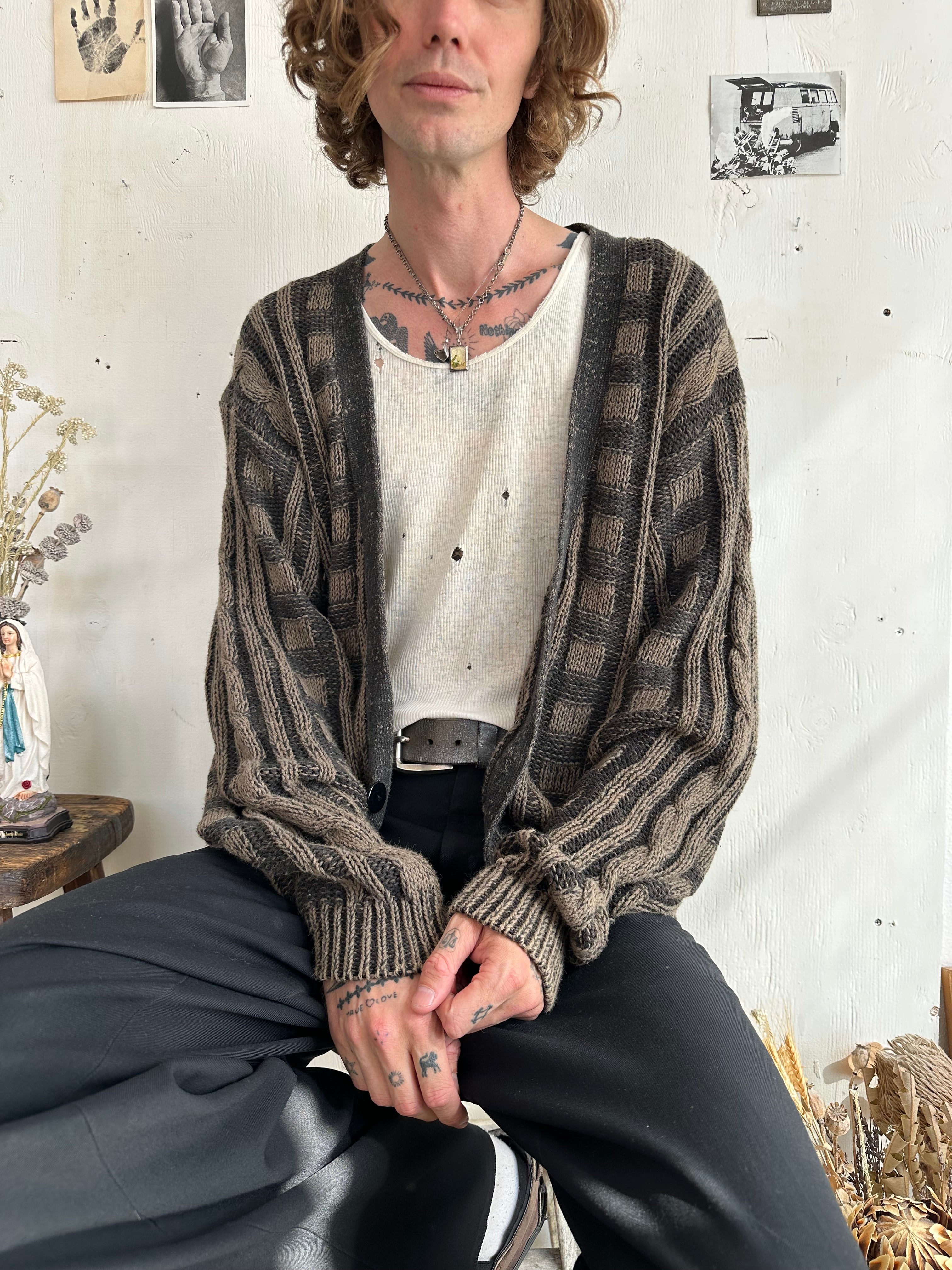 1980s Knit Cardigan (Boxy L/XL)
