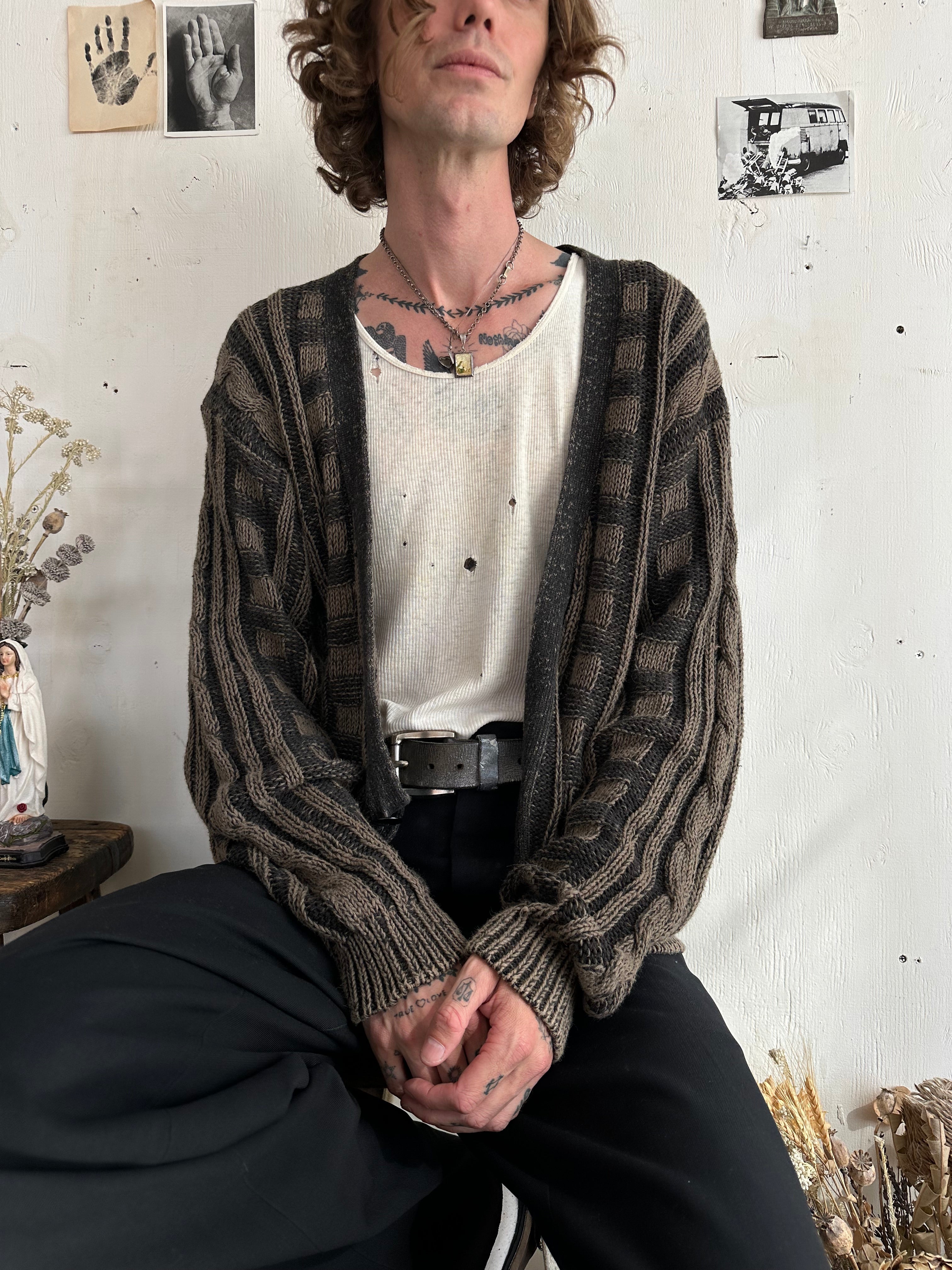 1980s Knit Cardigan (Boxy L/XL)