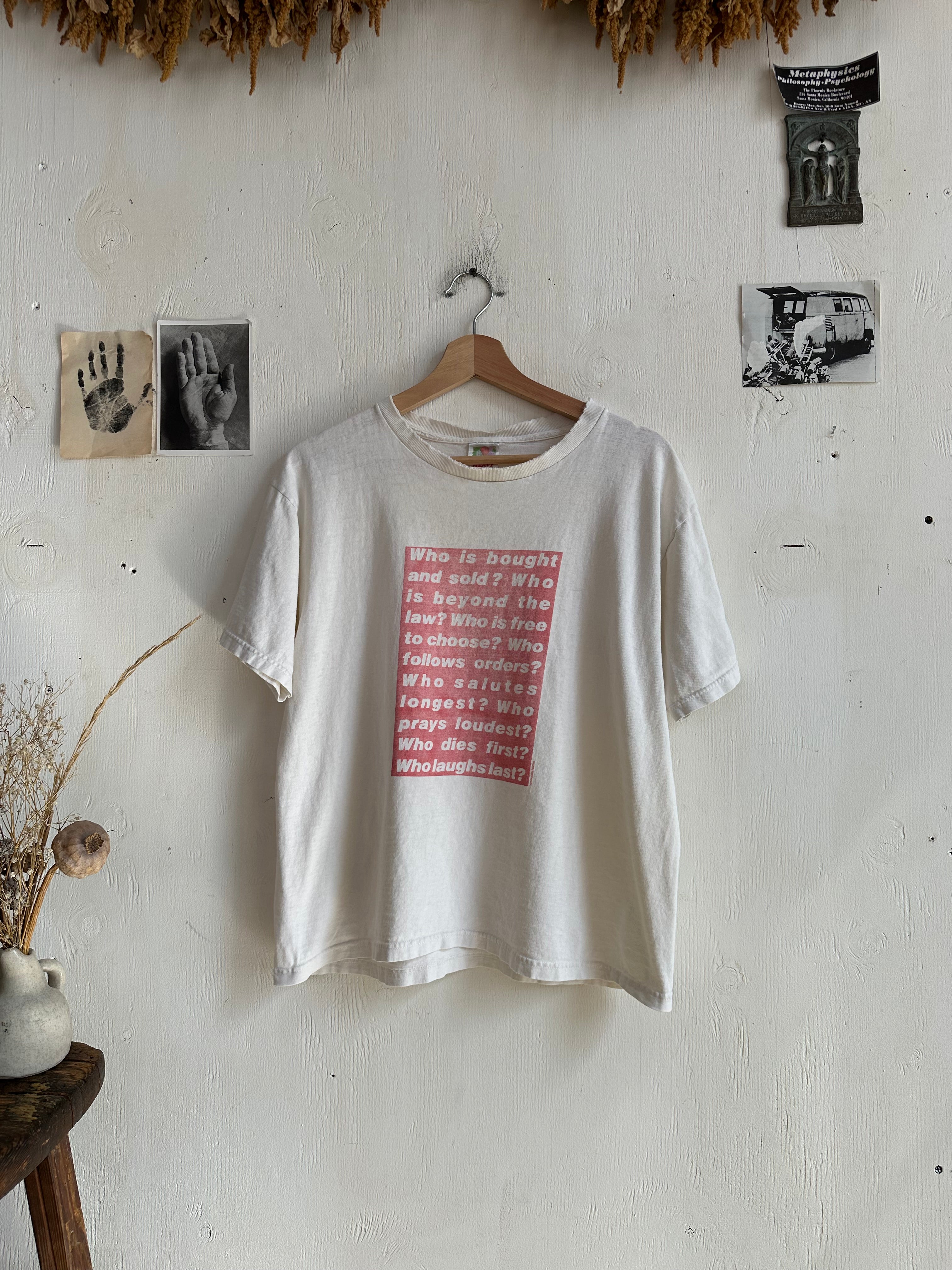 2000s Barbara Kruger Exhibition T-Shirt (Boxy M)