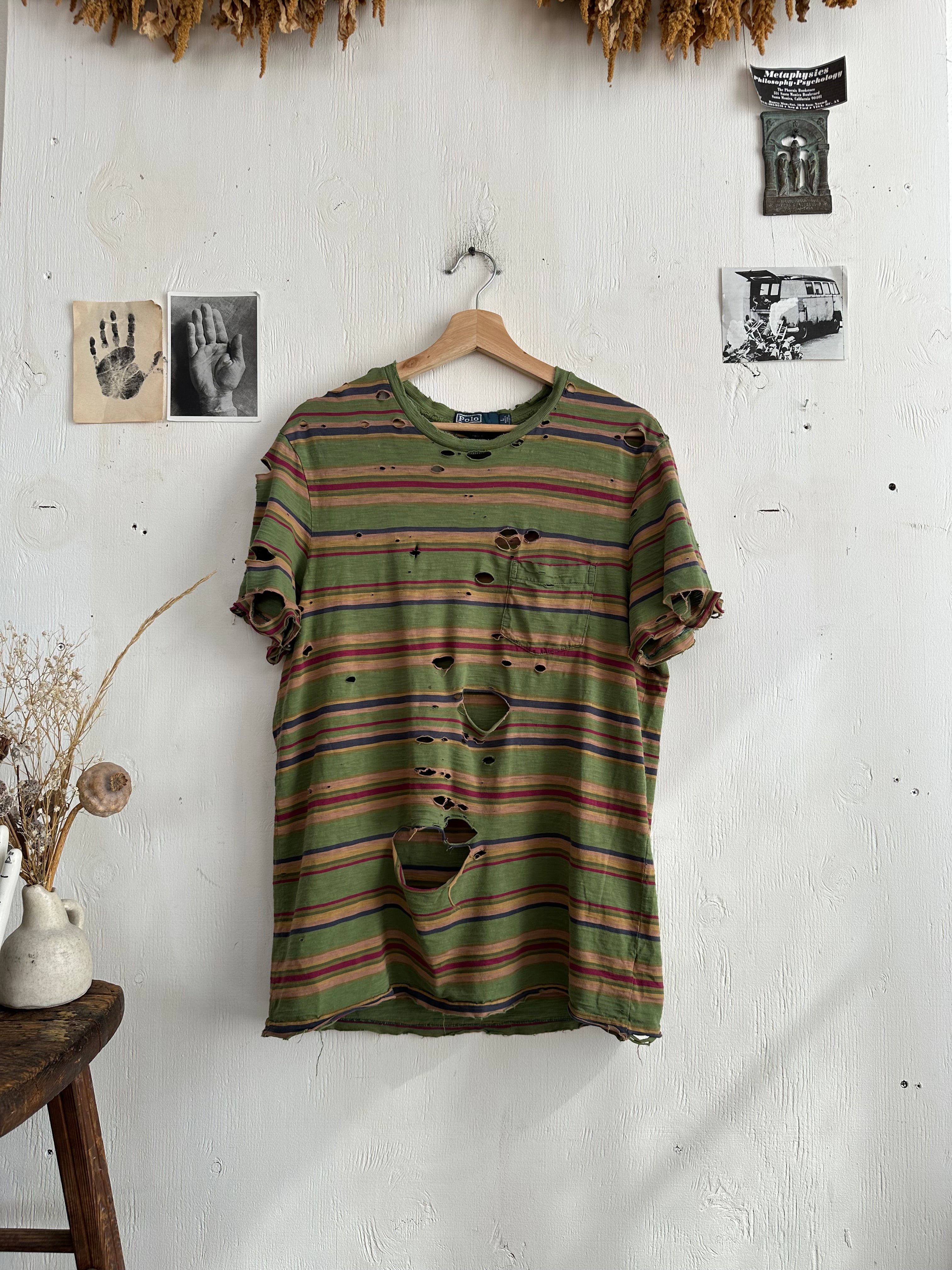 1980s Thrashed Polo Pocket Tee (L/XL)