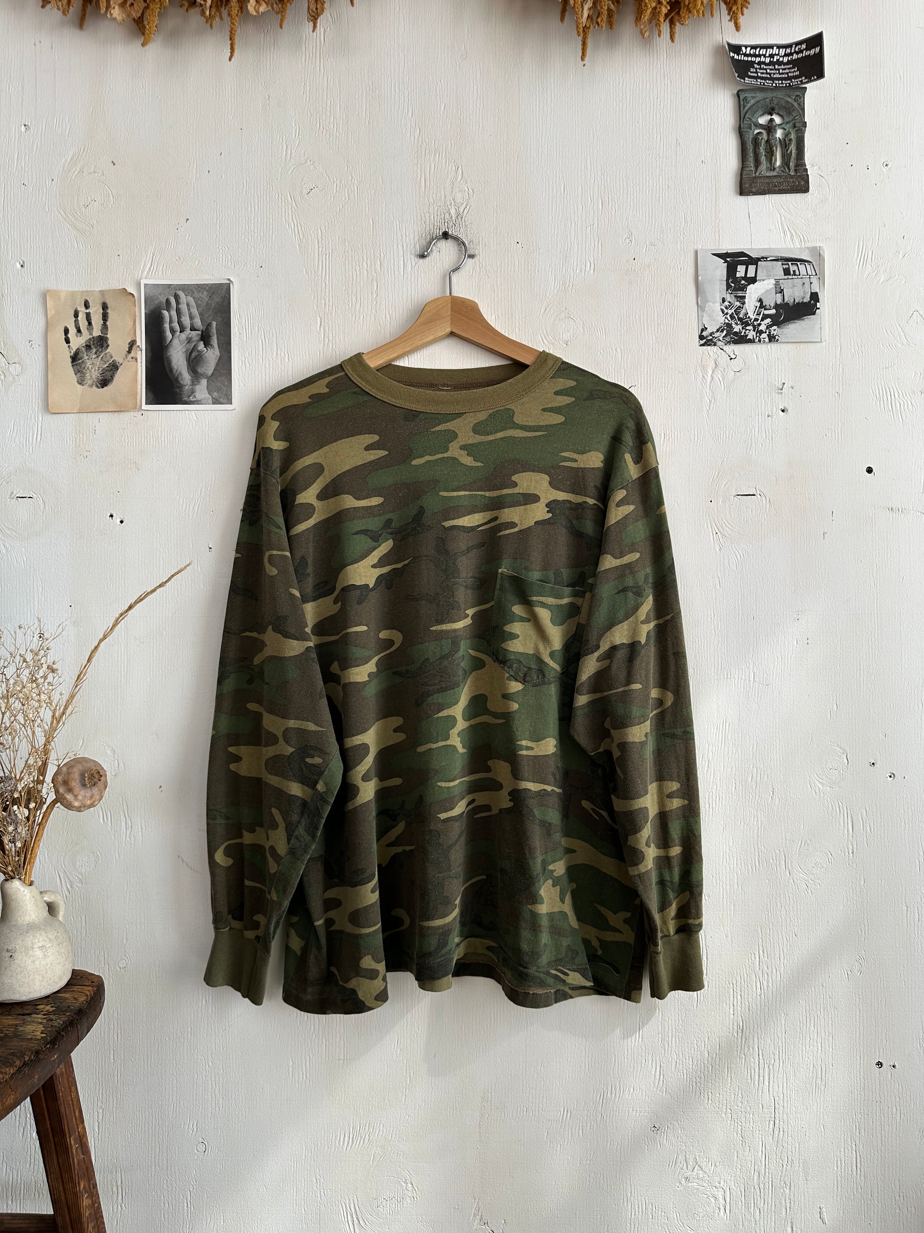 1980s Paper Thin Camo Long Sleeve (Boxy XXL)