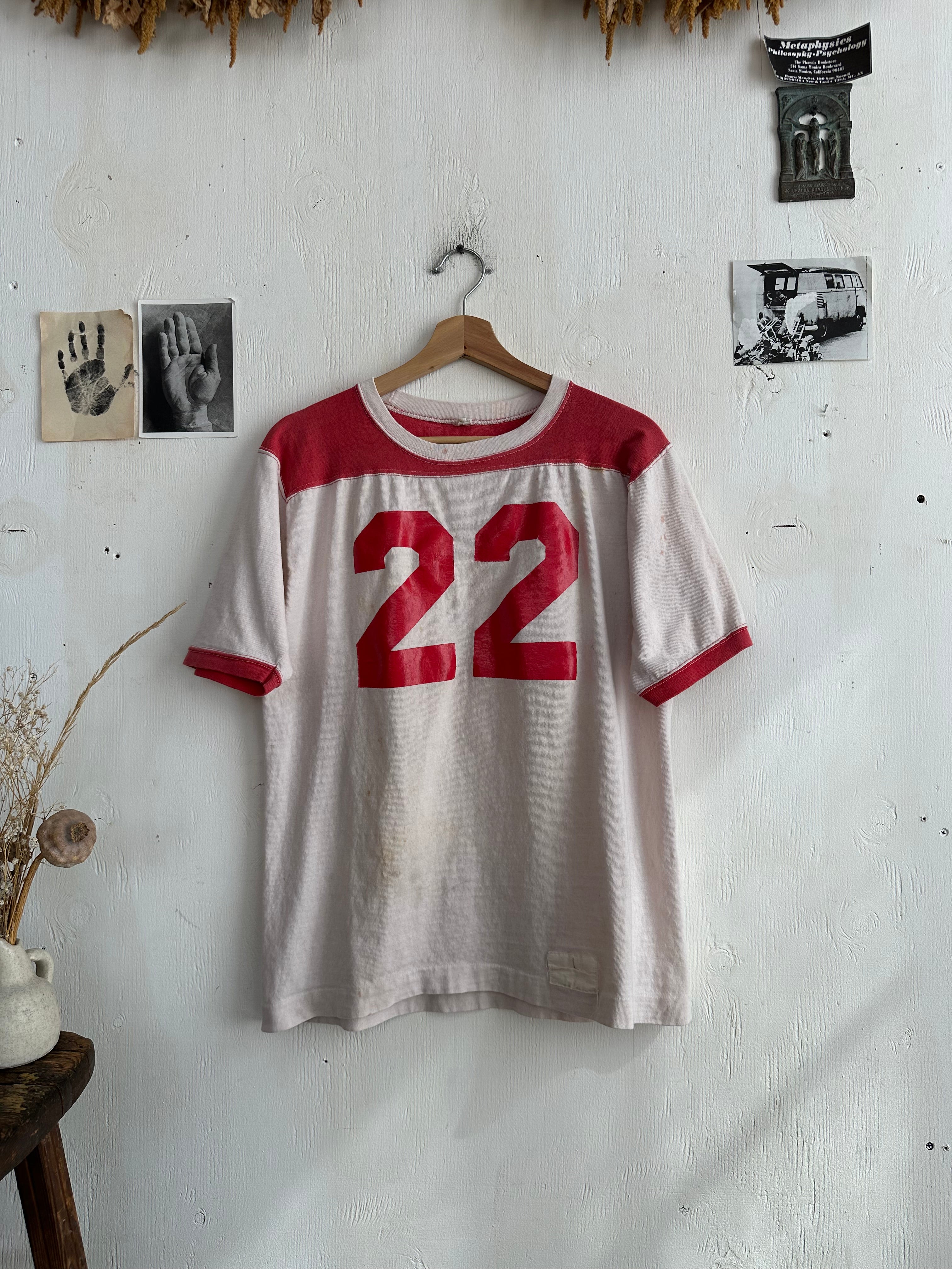 1980s Well Worn 22 Jersey Tee (L)