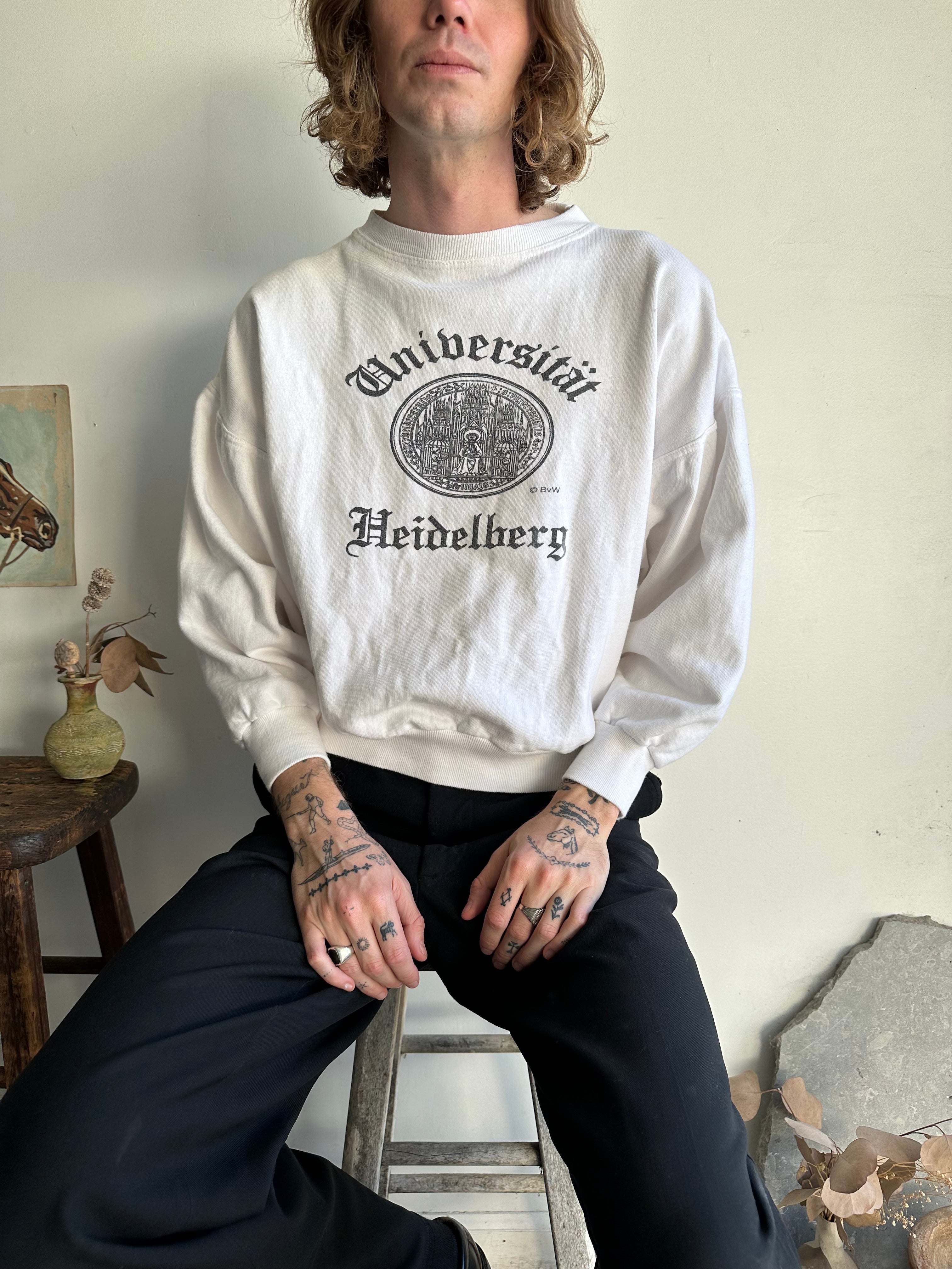 1980s Heidelberg University Sweatshirt (Boxy S/M)