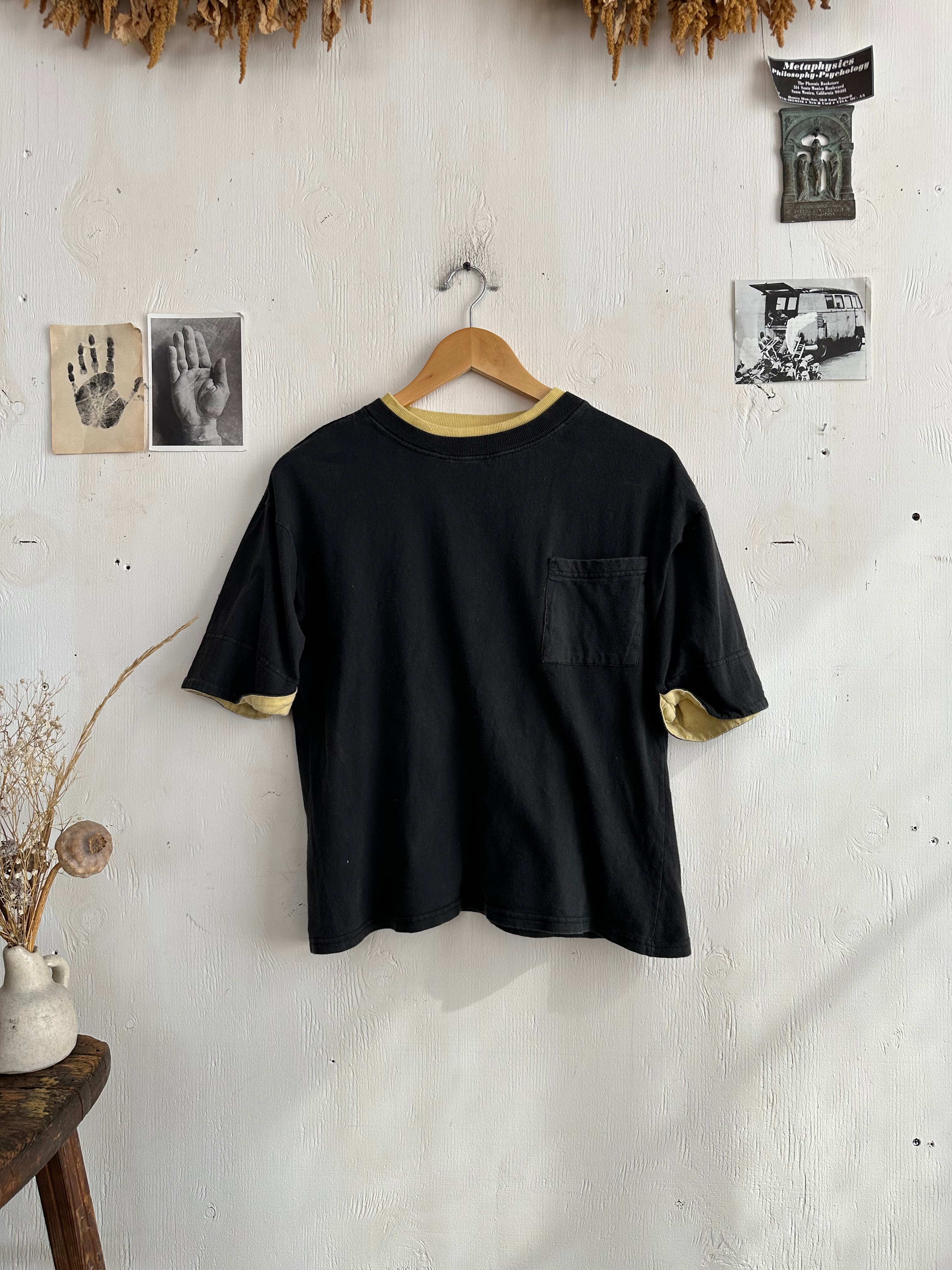 1990s Two Tone Pocket Tee (Boxy S/M)
