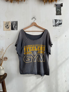 1980s Thrashed Steelers Gym T-Shirt (Boxy M/L)