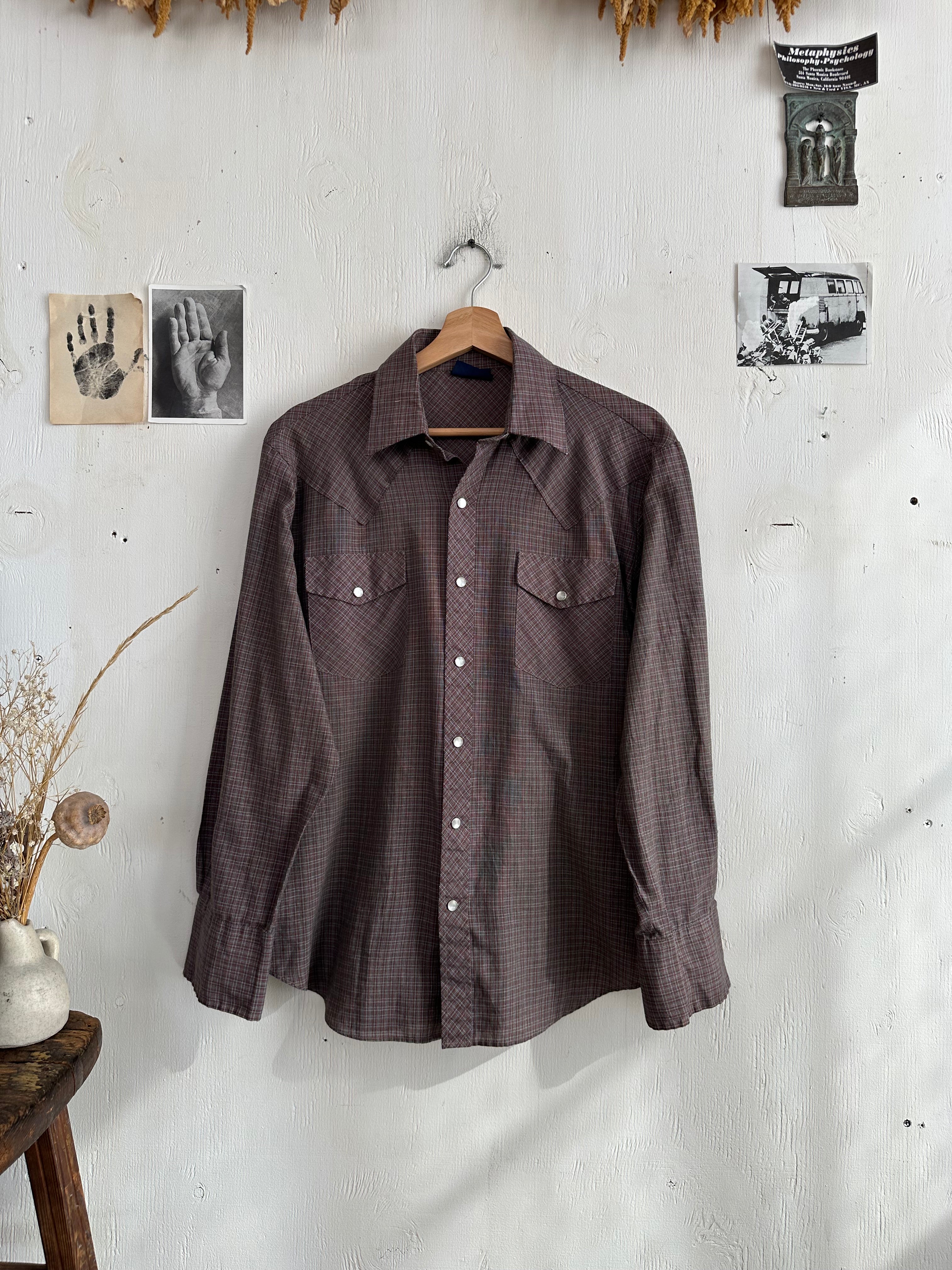 1980s Snap Button Shirt (L)