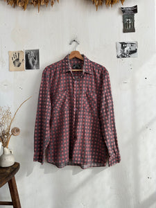 1990s Red and Grey Plaid (L/XL)
