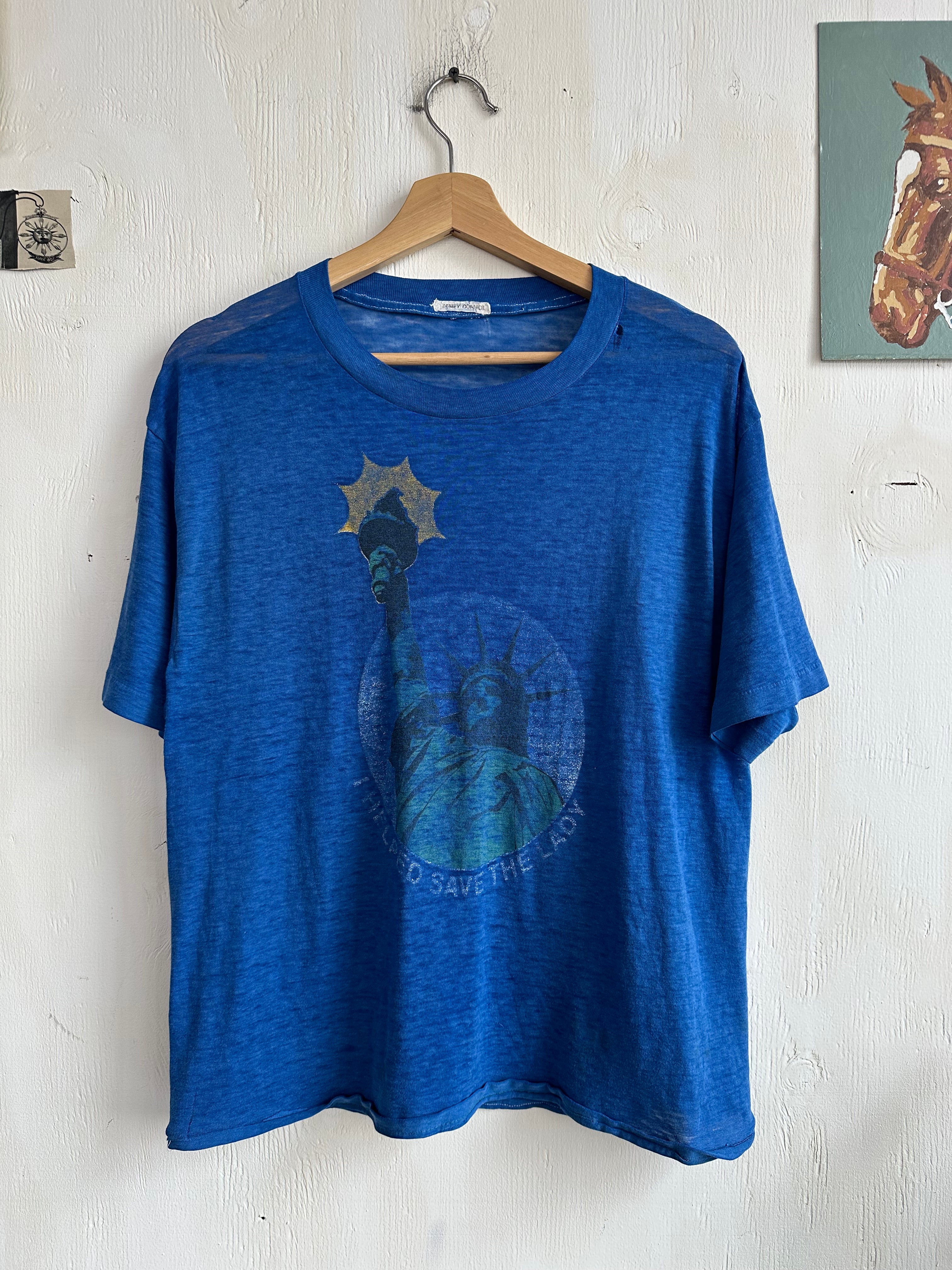 1980s Paper Thin Stature of Liberty Tee (Boxy M)