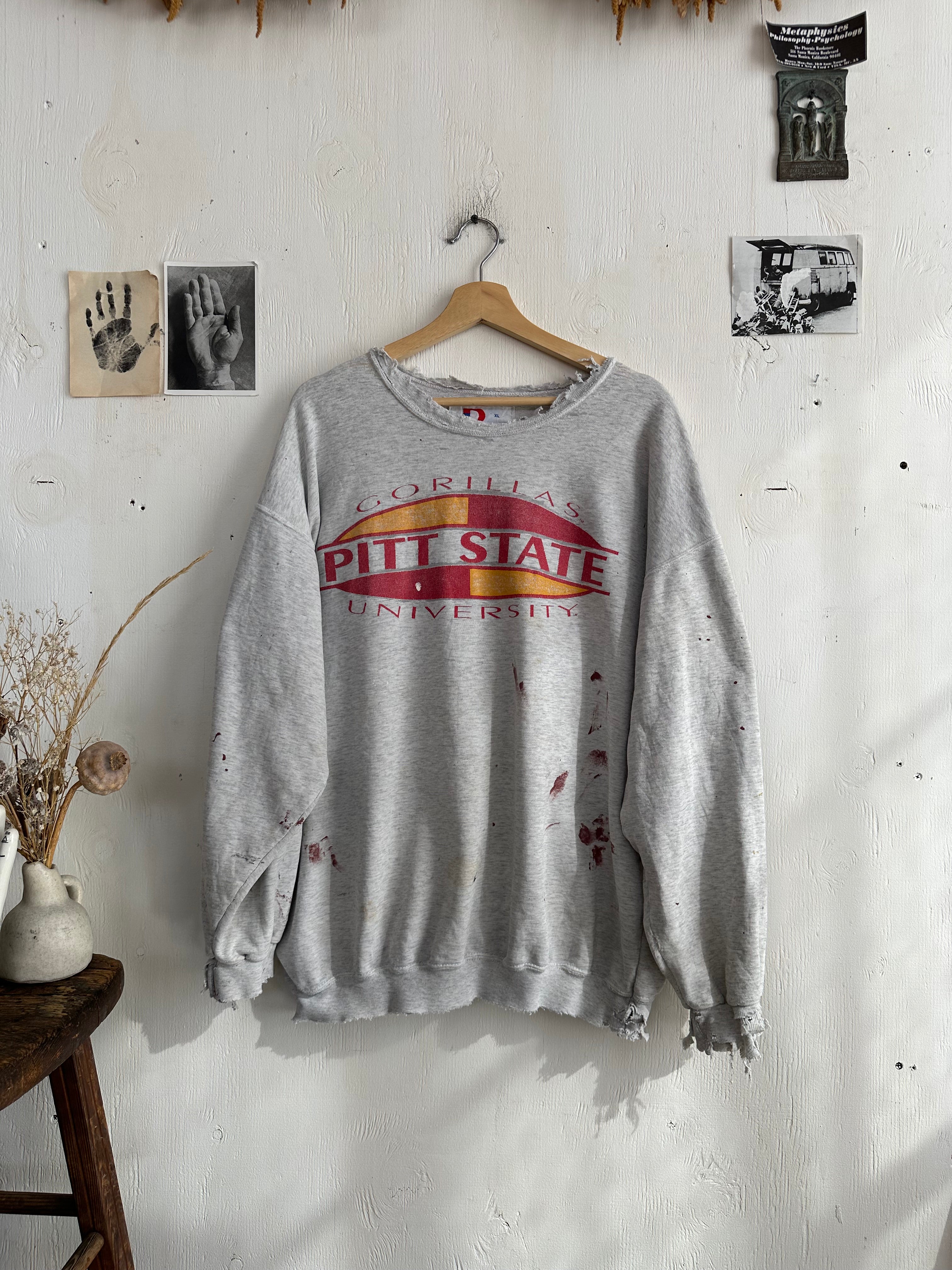 1980s Thrashed Pitt State Sweatshirt (Boxy XL)