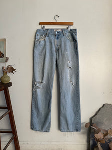 1990s Thrashed Levi's 505s (33 x 32)