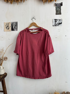 1990s Thrashed Red Pocket Tee (Boxy L/XL)