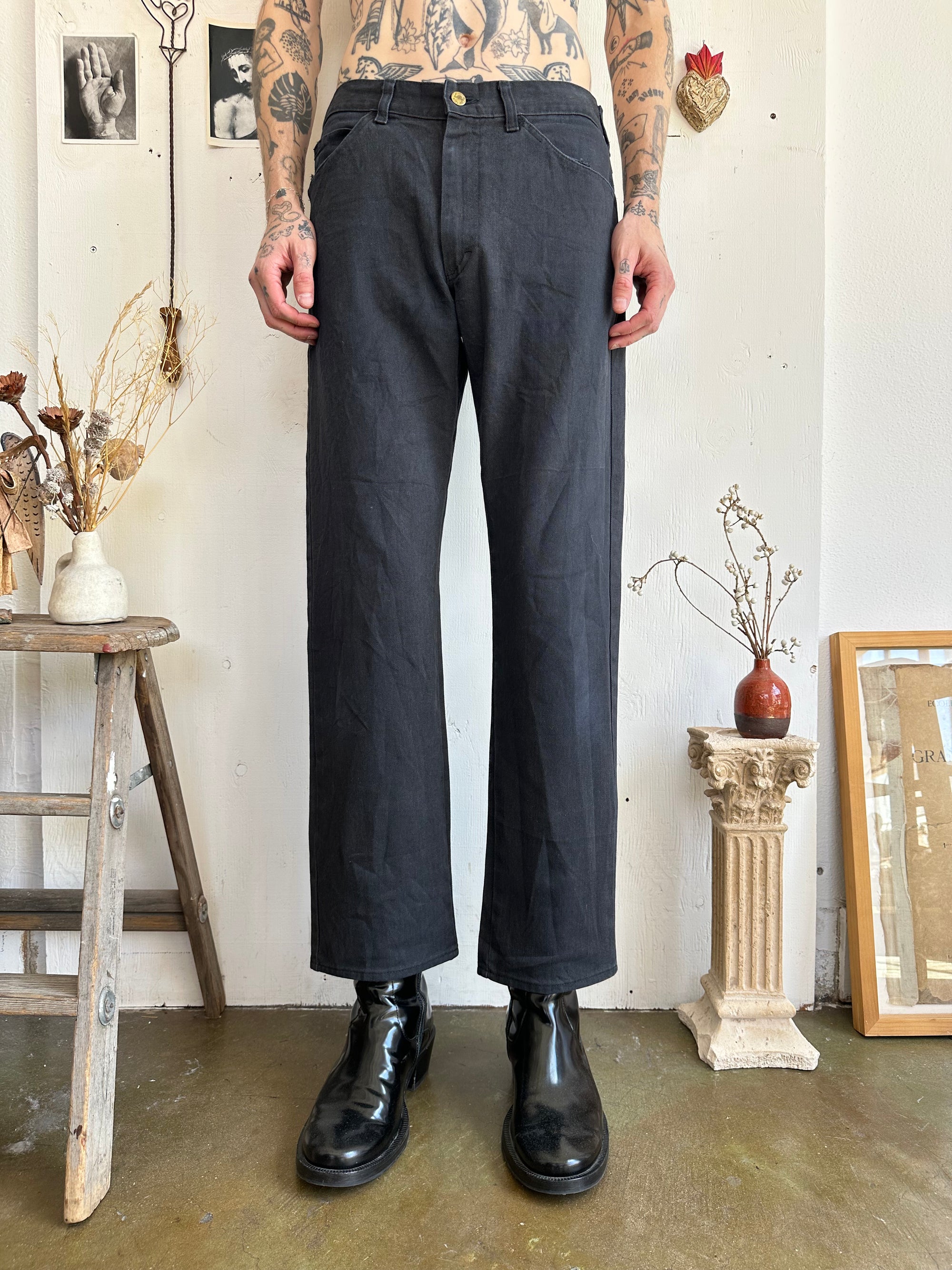 1970s Black Lee All Cotton Riders