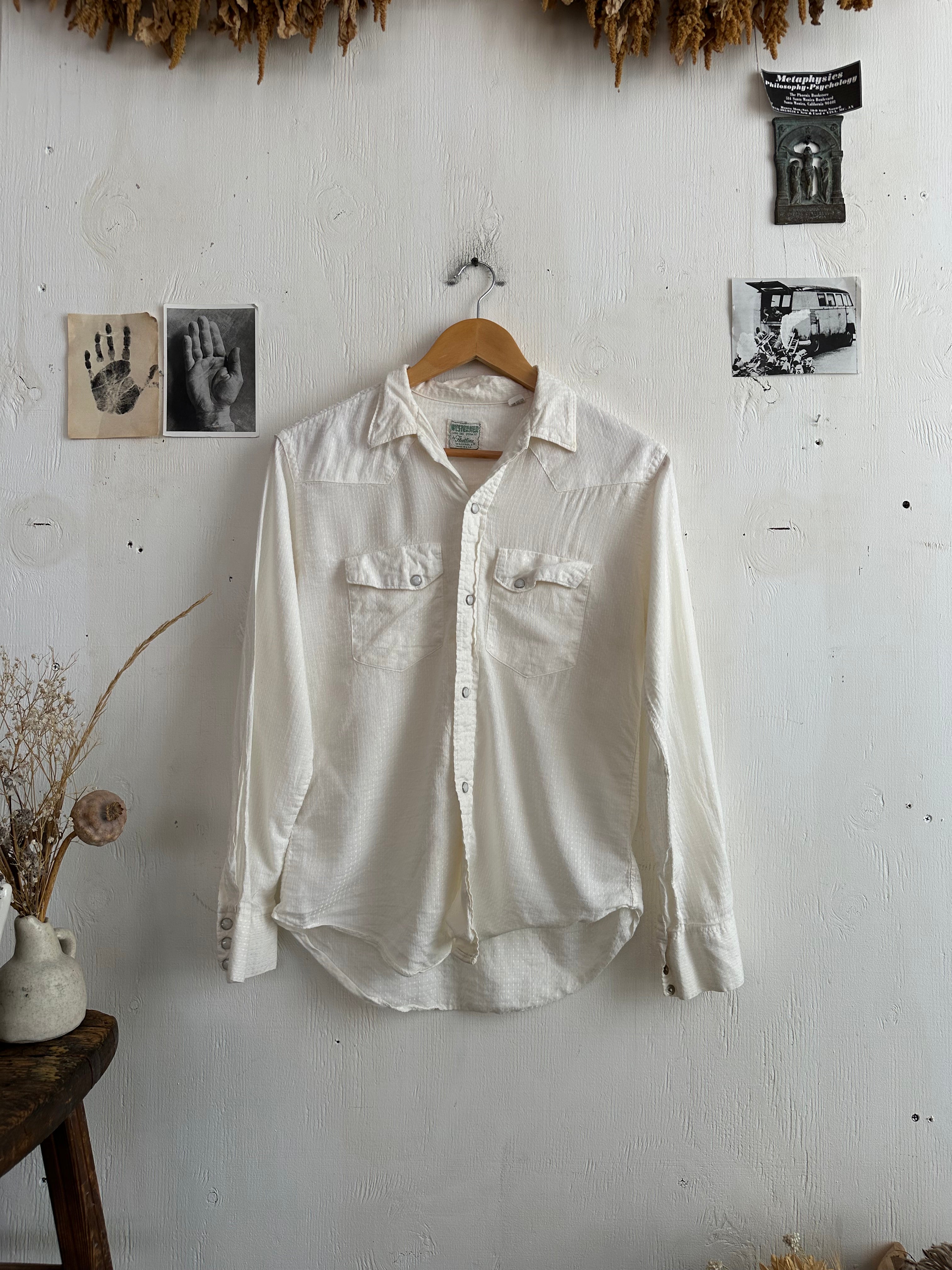 1950s Acetate Snap Button Western Shirt (S/M)