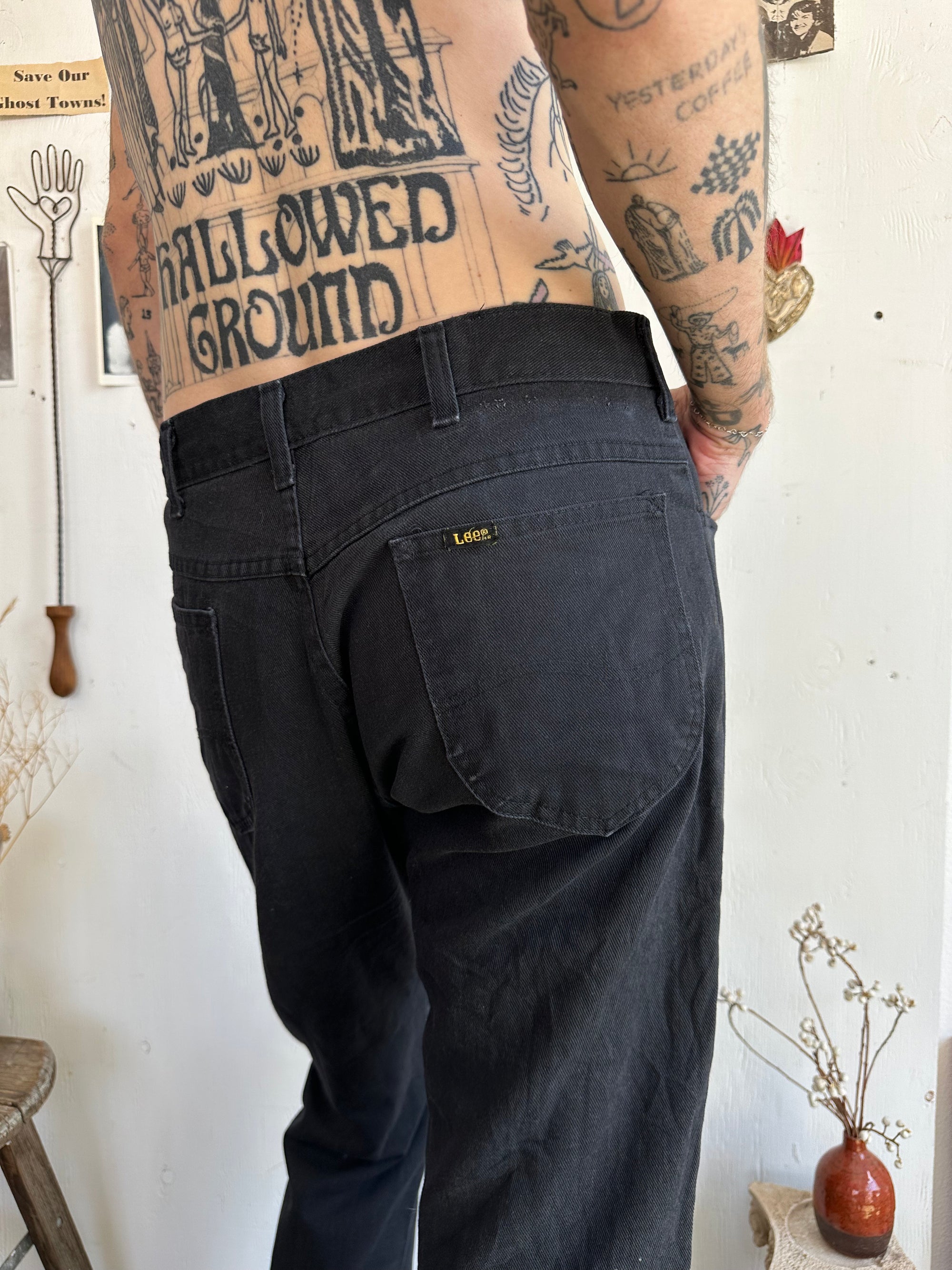 1970s Black Lee All Cotton Riders