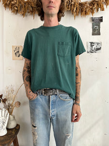 1990s Well-Worn Green Pocket Tee (L)