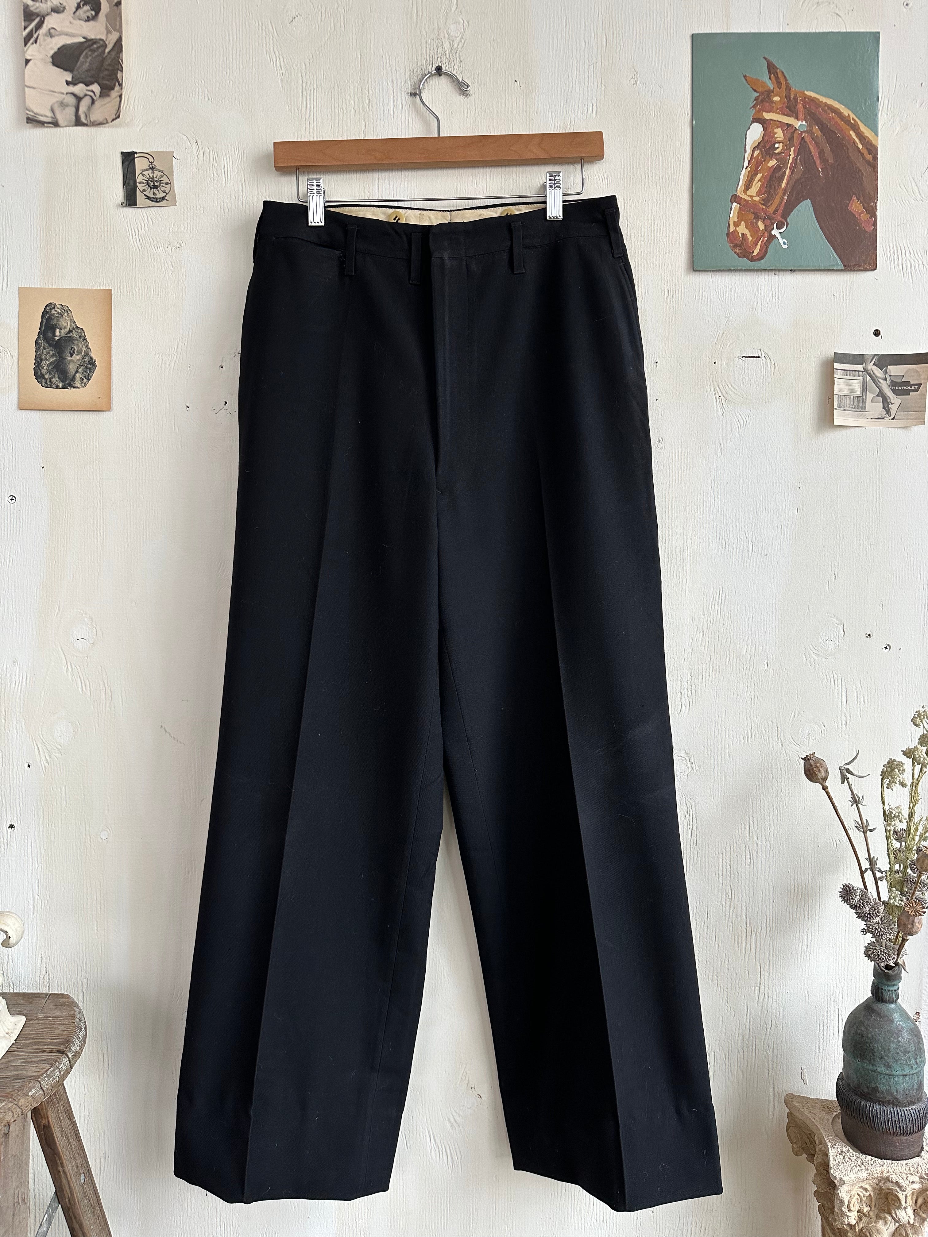 1940s Wide Leg Military Trouser (30/30)