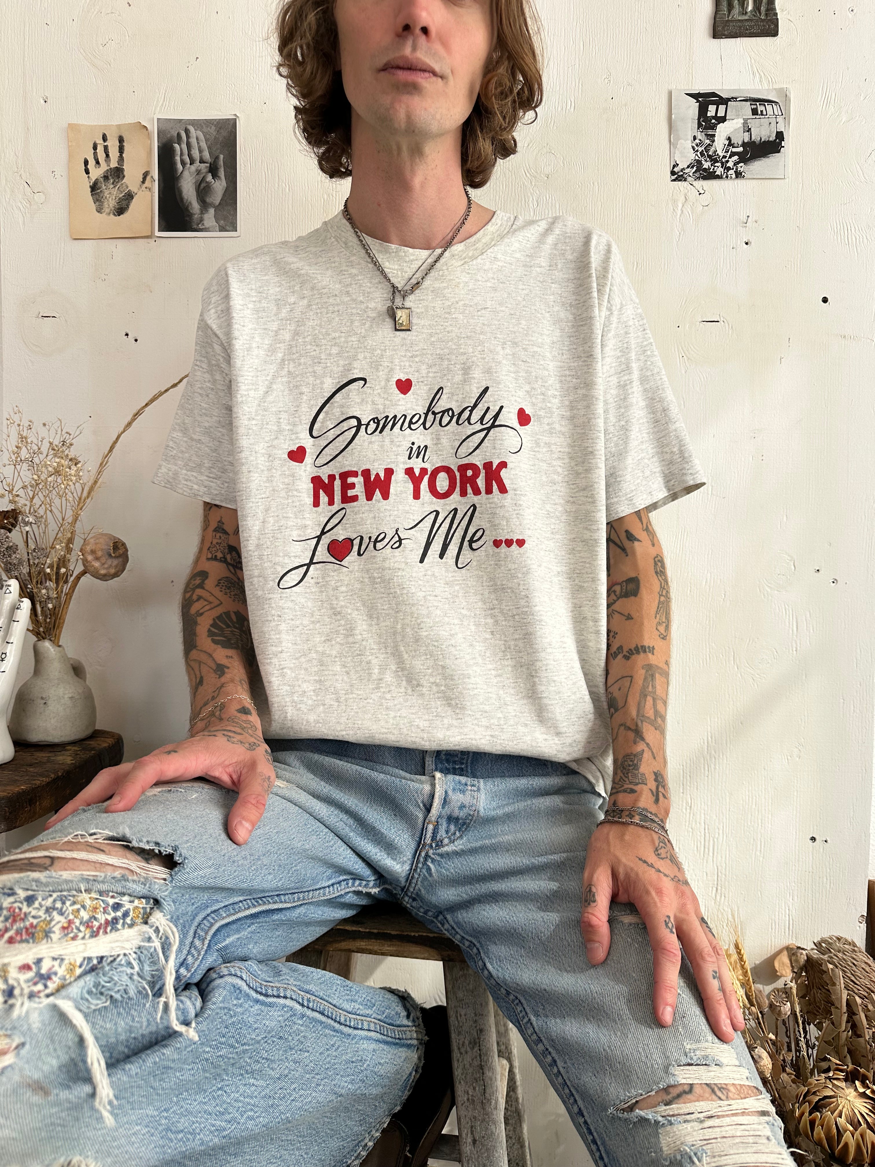 1990s Somebody in New York Loves Me Tee (Boxy XL)
