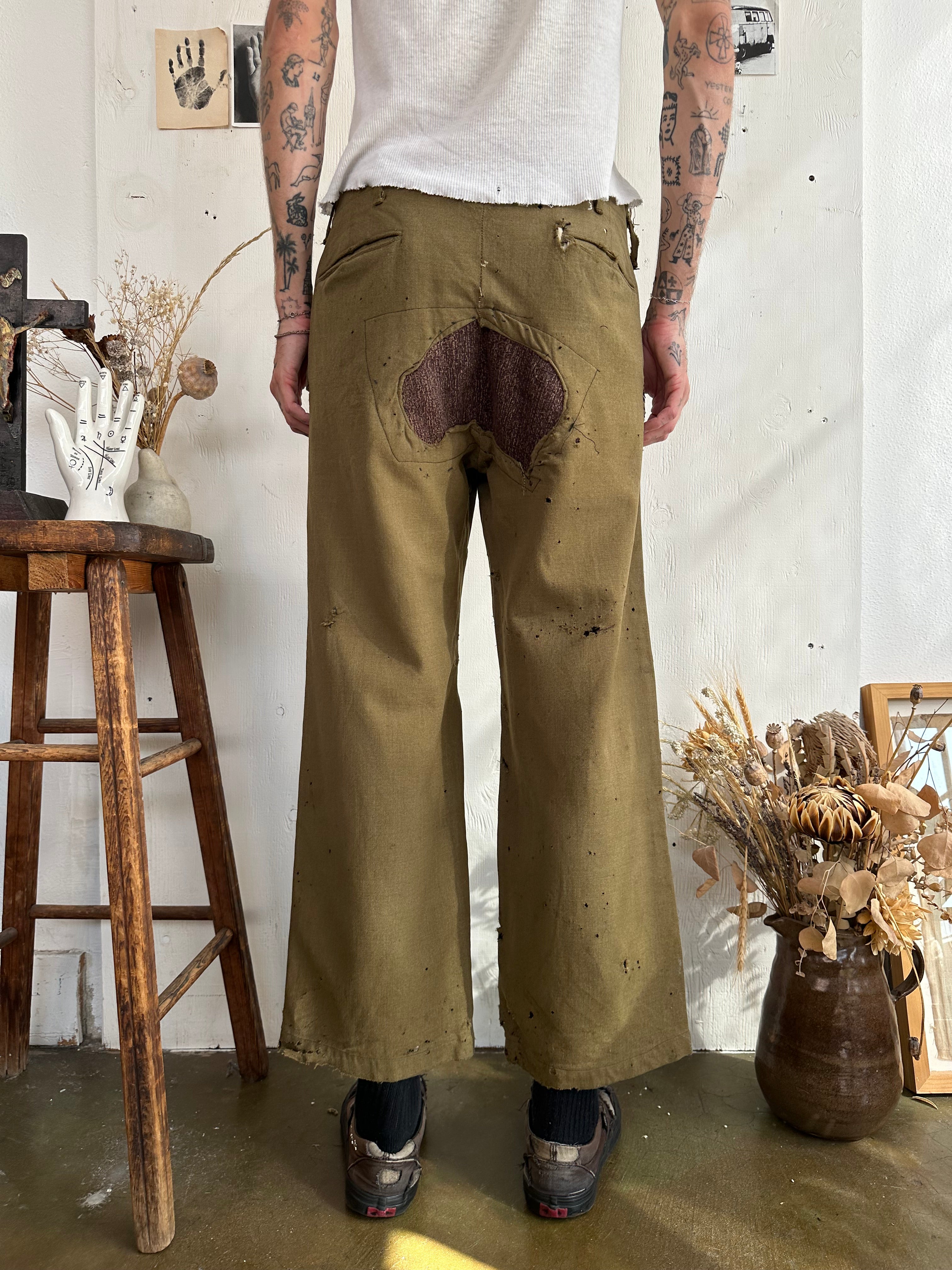 1940s Thrashed Military Trouser (31/29)