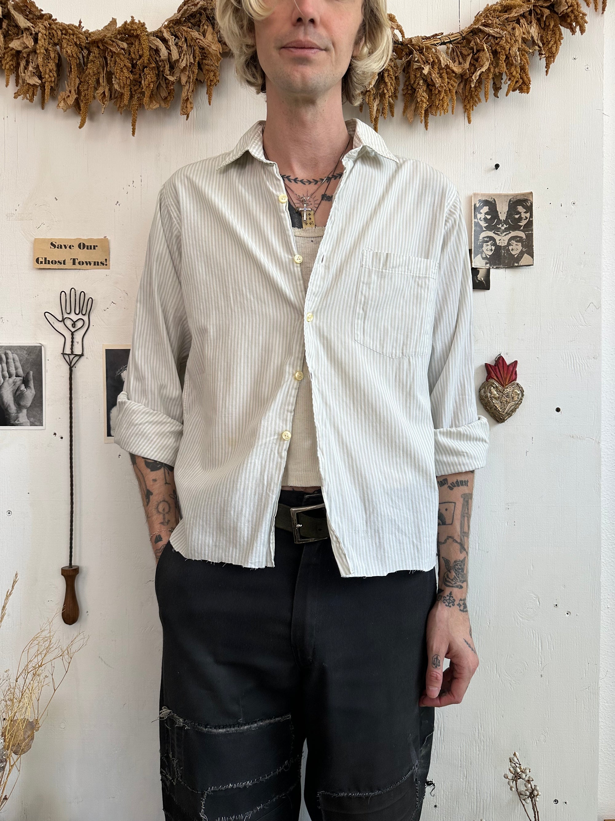 1980s 100% Cotton Striped Shirt