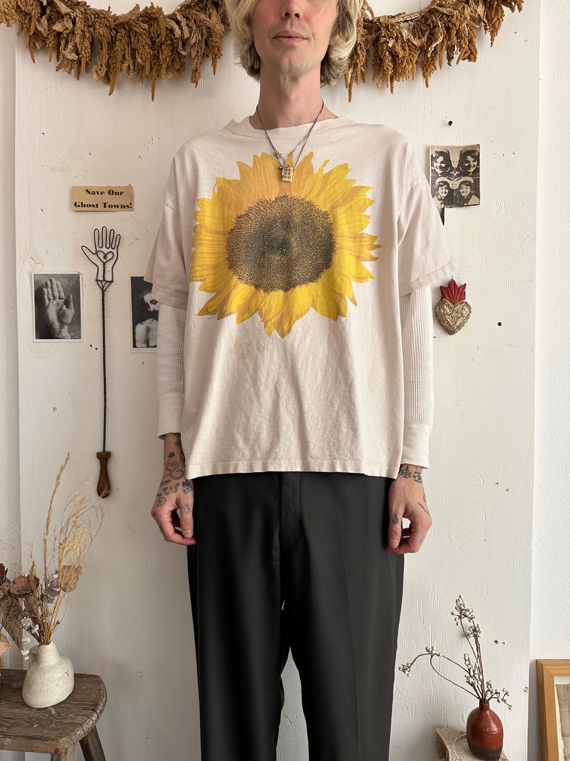 1990s Well Worn Sunflower Tee