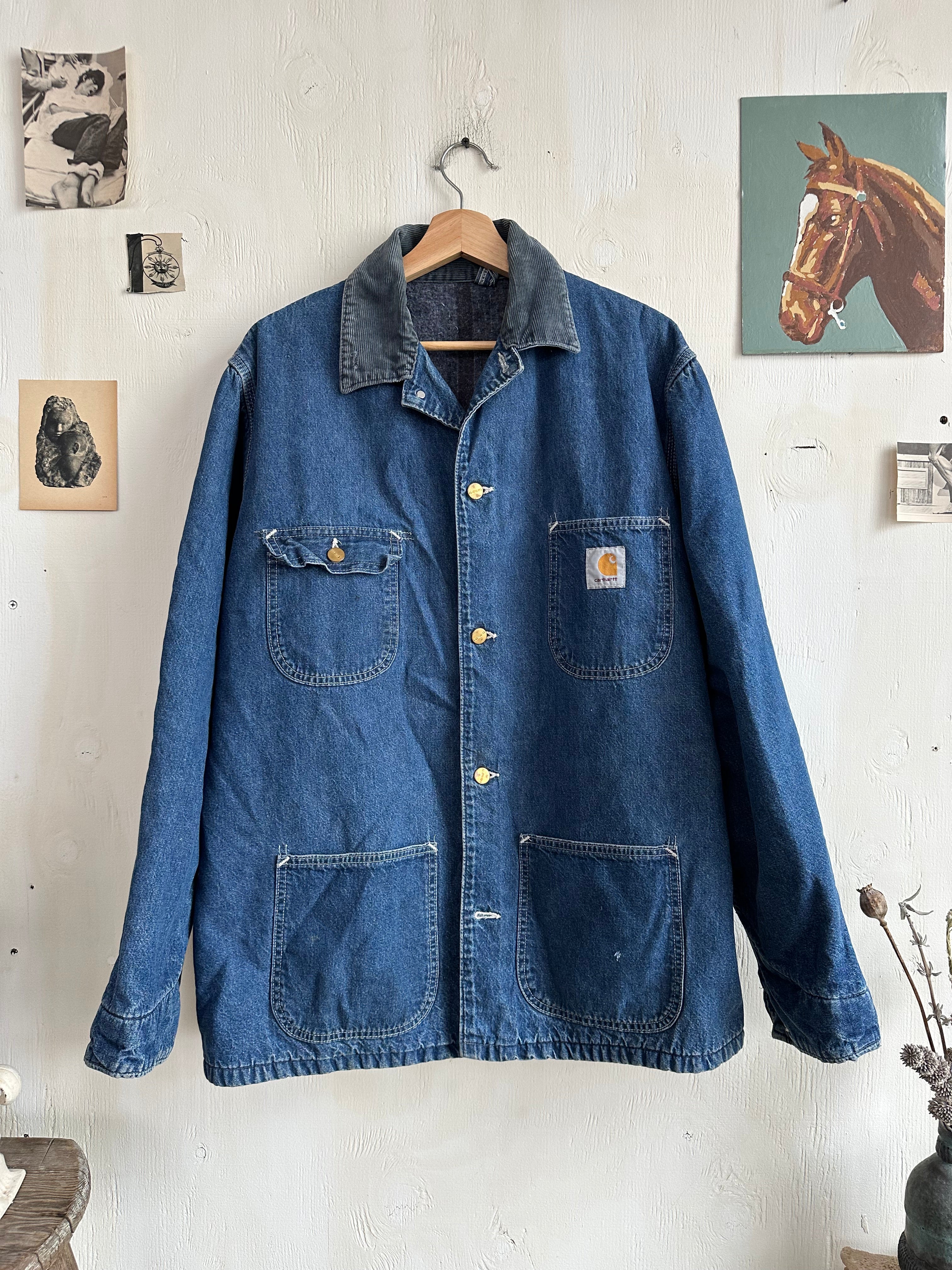 1980s Blanket Lined Carhartt Chore Jacket (XL)