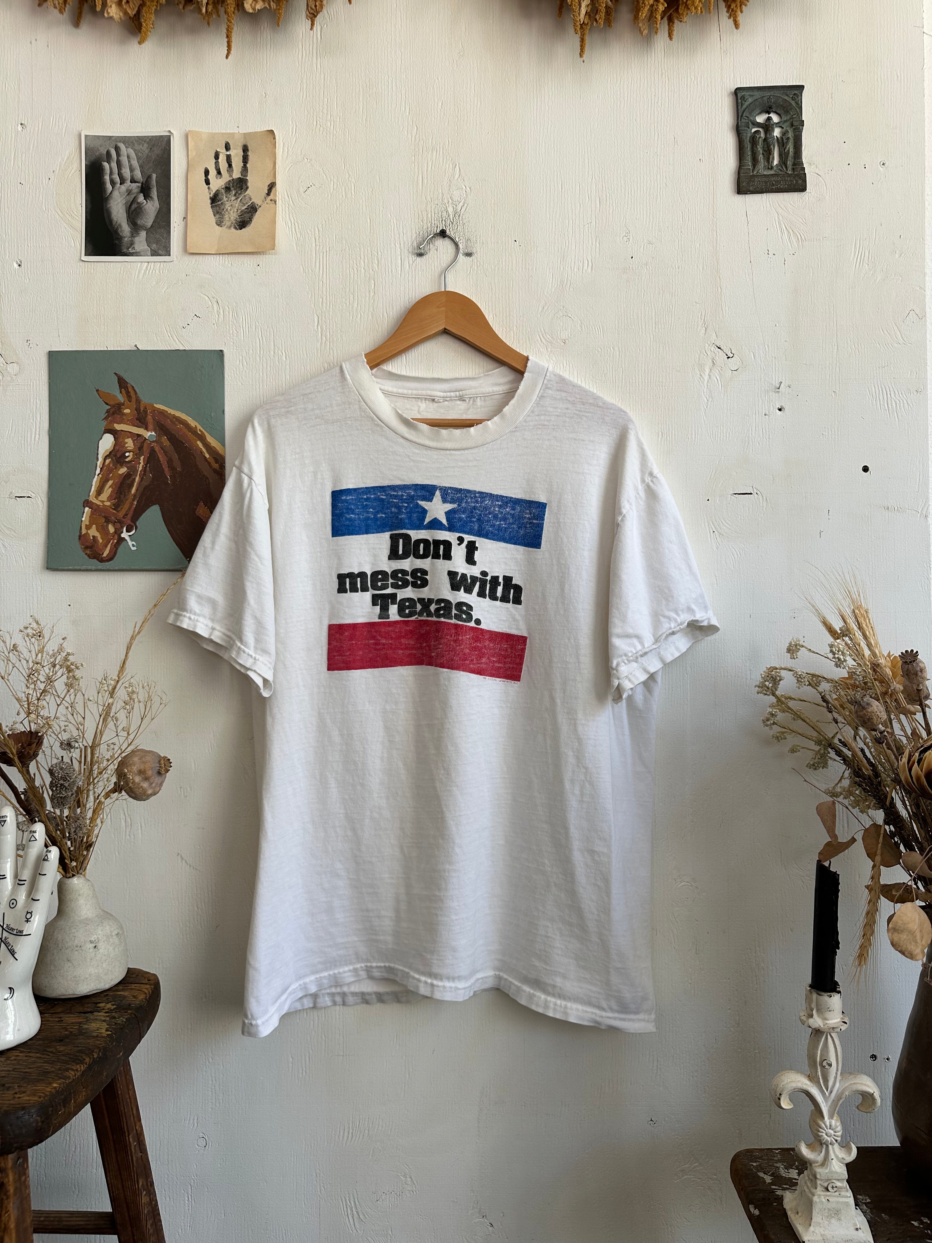 1990s Faded Don’t Mess With Texas T-Shirt (XL)