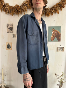 1990s/2000s Sunfaded Dickies Work Shirt (Boxy M)