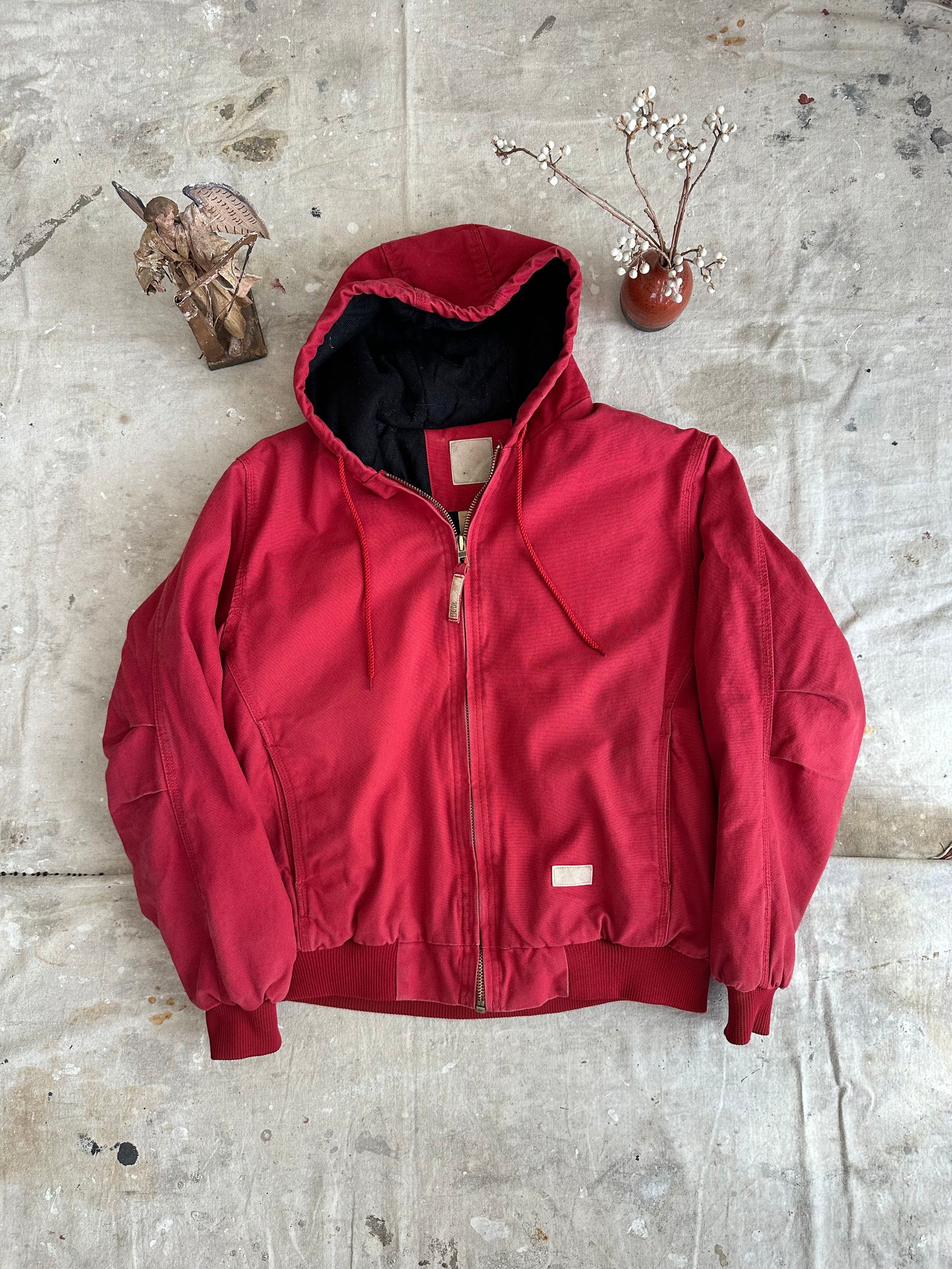 1990s Red Work Hoodie W/ Pins