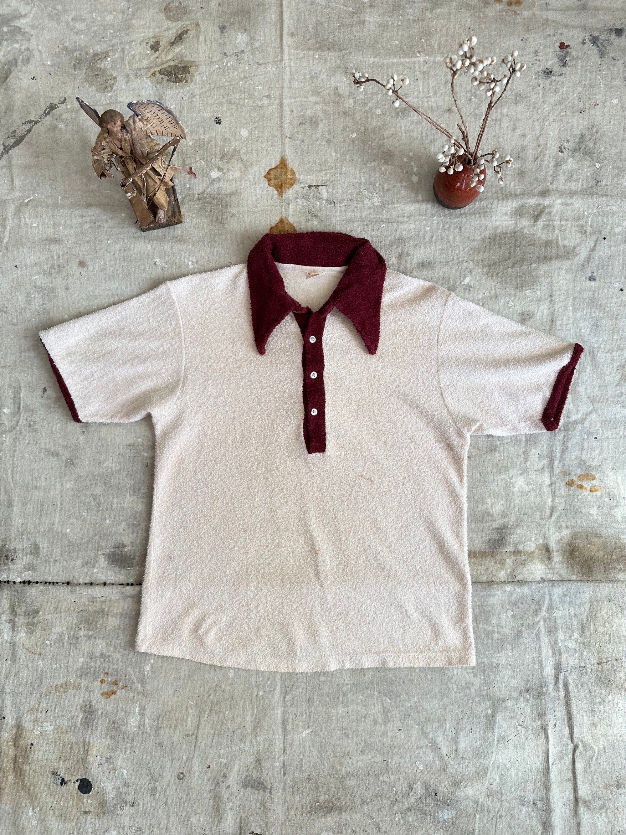 1970s Terry Cloth Polo Shirt
