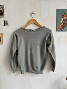 1990s Made In Italy Hand Repaired Calvin Klein Cashmere Sweater (S)