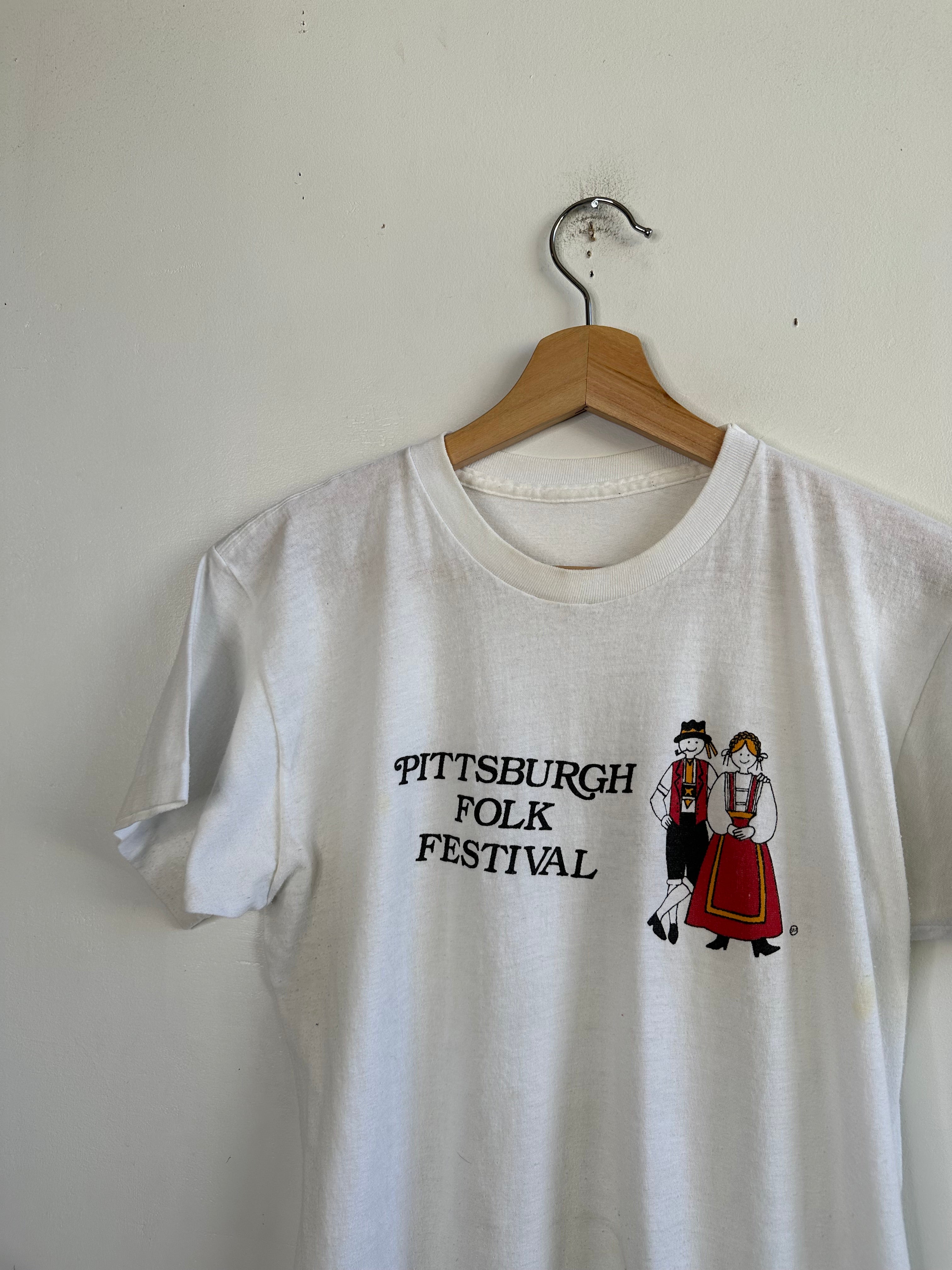 1980s Pittsburgh Folk Fest Tee (M/L)