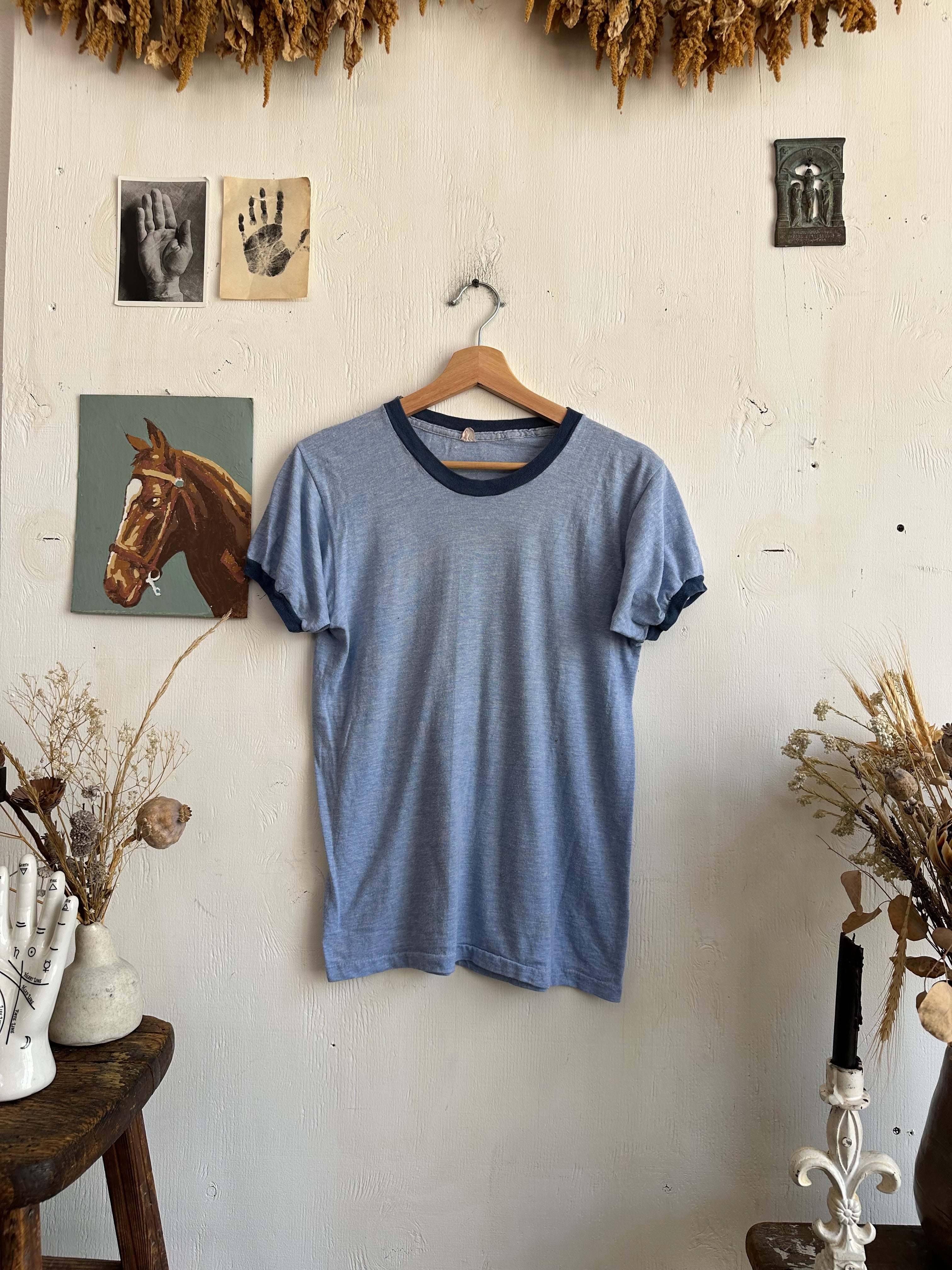 1980s Heather Blue Blank (M)