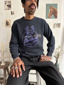 1990s Sunfaded Deerhead Inn Sweatshirt (L)