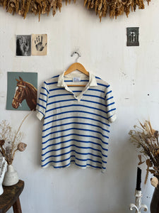 1980s Knit Polo (Boxy M)