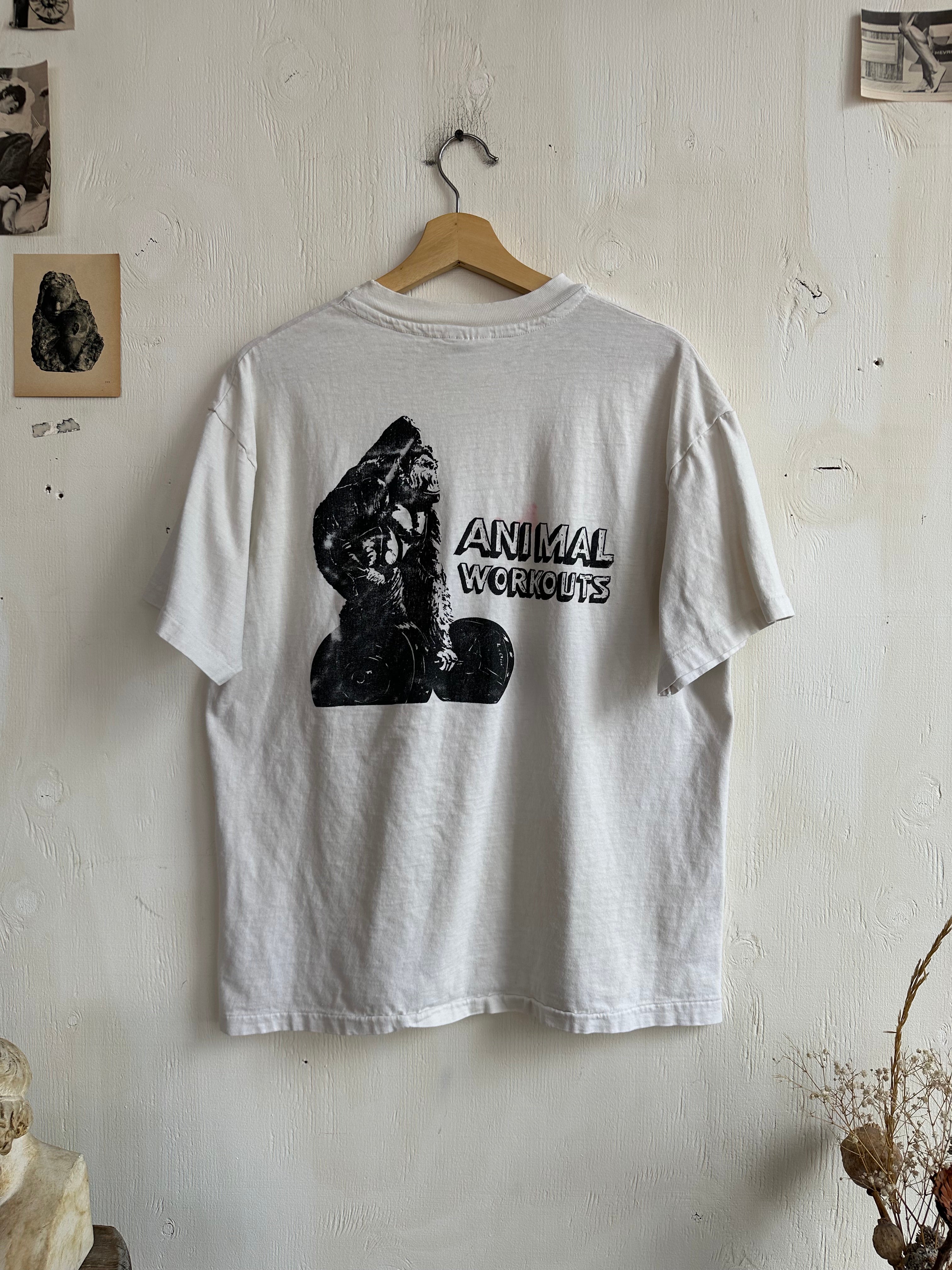 1980s Animal Workouts T-Shirt (L/XL)