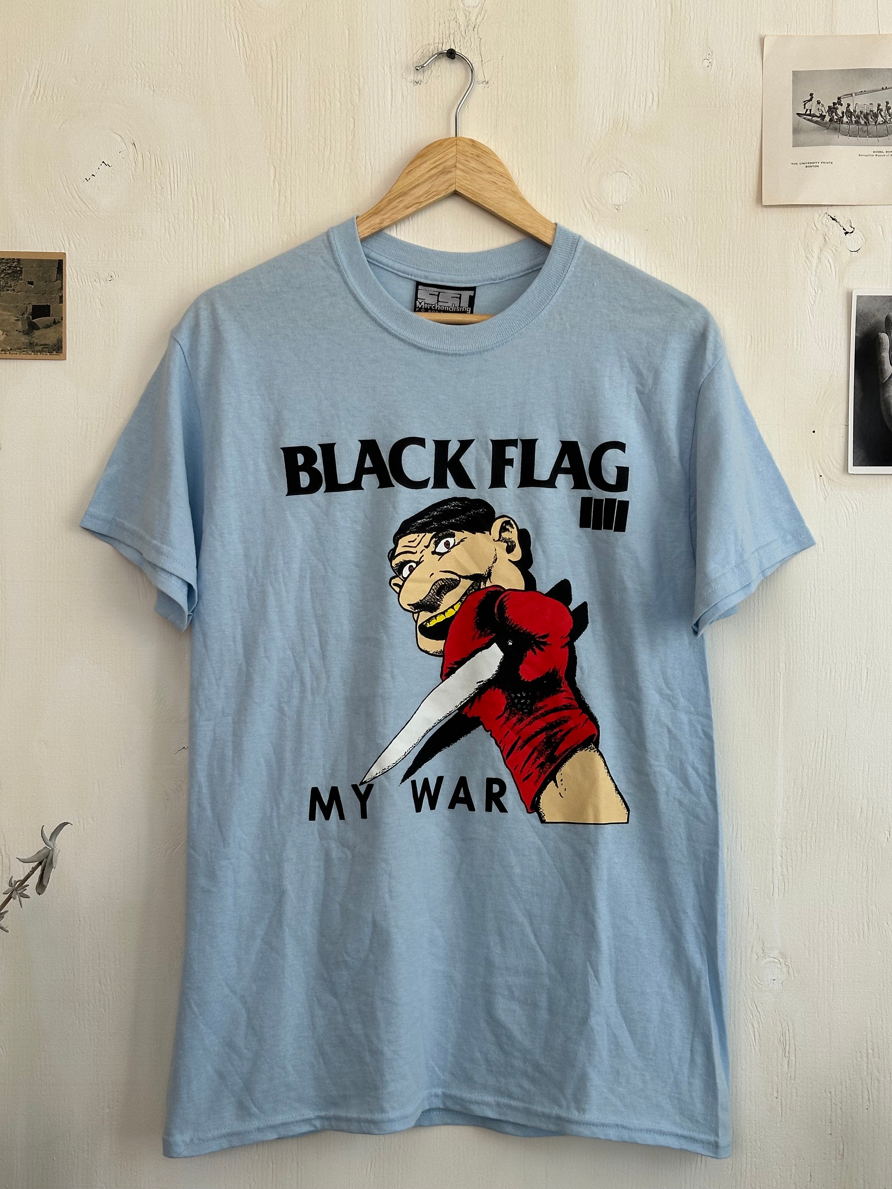 1990s SST Tag Black Flag T-Shirt (M/L)